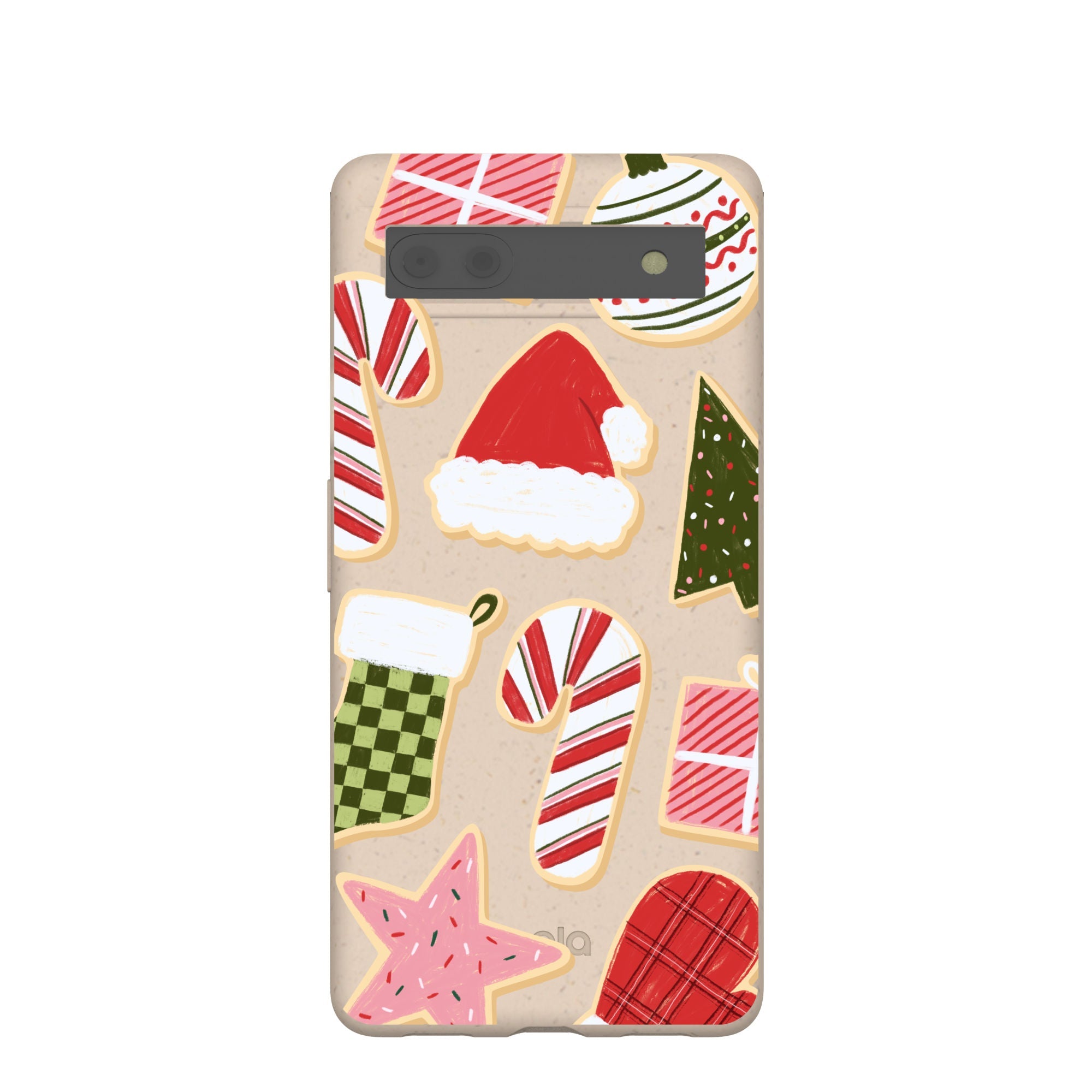 Seashell Festive Cookies Google Pixel 6a Case Refurbished - Pela Case refurbished available on Cerqular