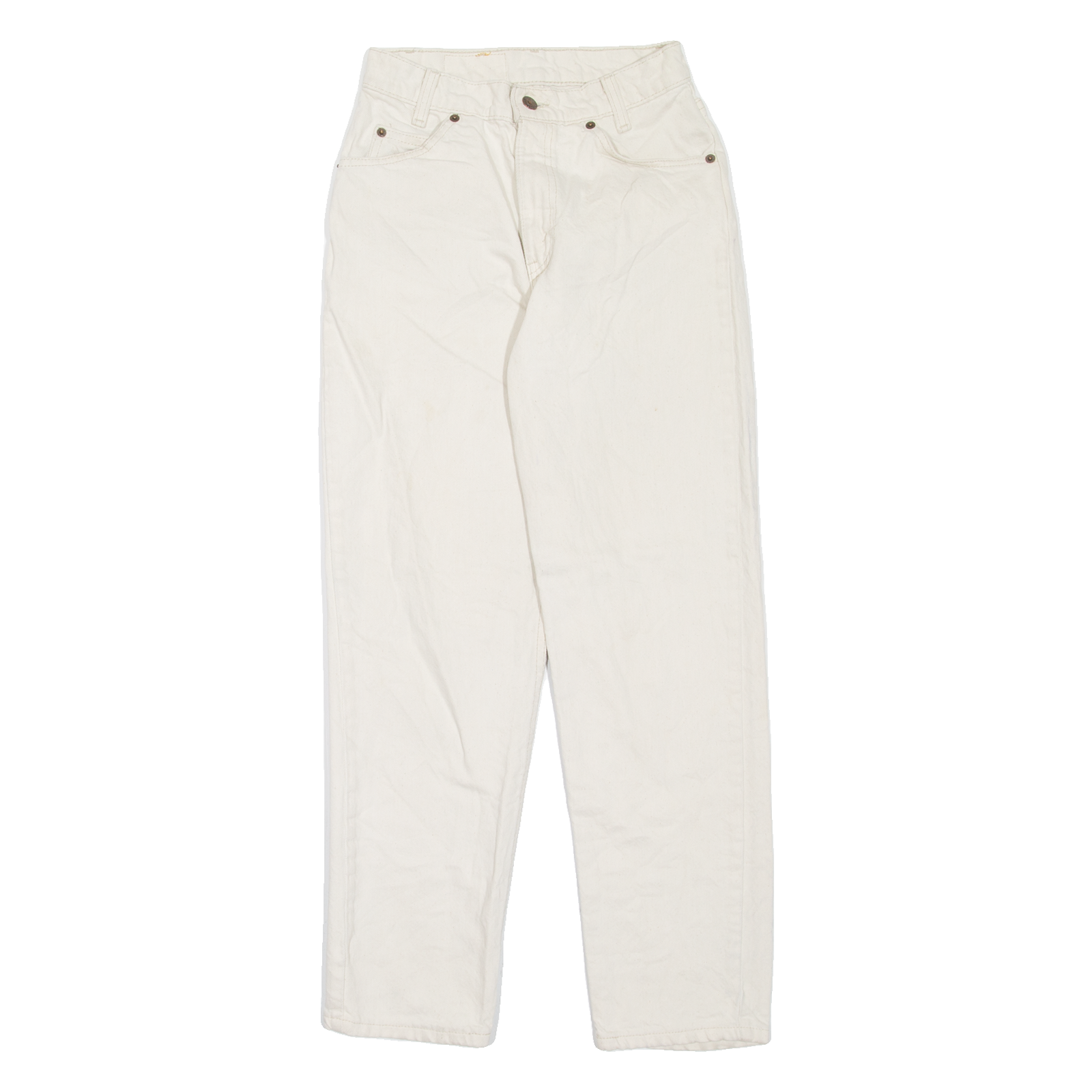 LEVI'S 550 Made In USA Orange Tab Student Fit Womens Jeans Beige Mom 90s W24 L30 Refurbished - N/A refurbished available on Cerqular