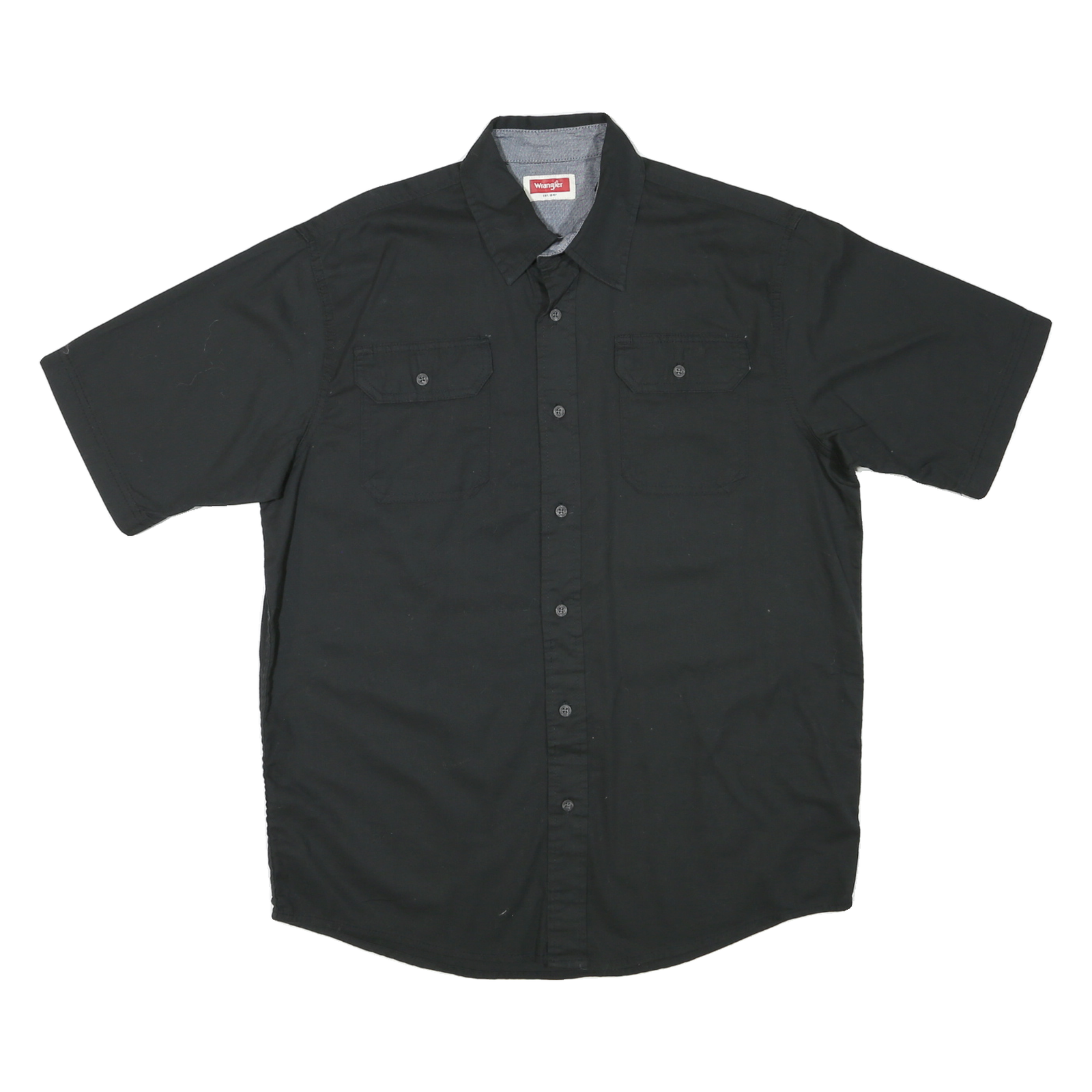 Buy WRANGLER Mens Black Short Sleeve Shirt M Cotton Blend Button Pockets Refurbished - $28.59 WRANGLER Mens Black Short Sleeve Shirt M Cotton Blend Button Pockets Refurbished - N/A refurbished available on Cerqular