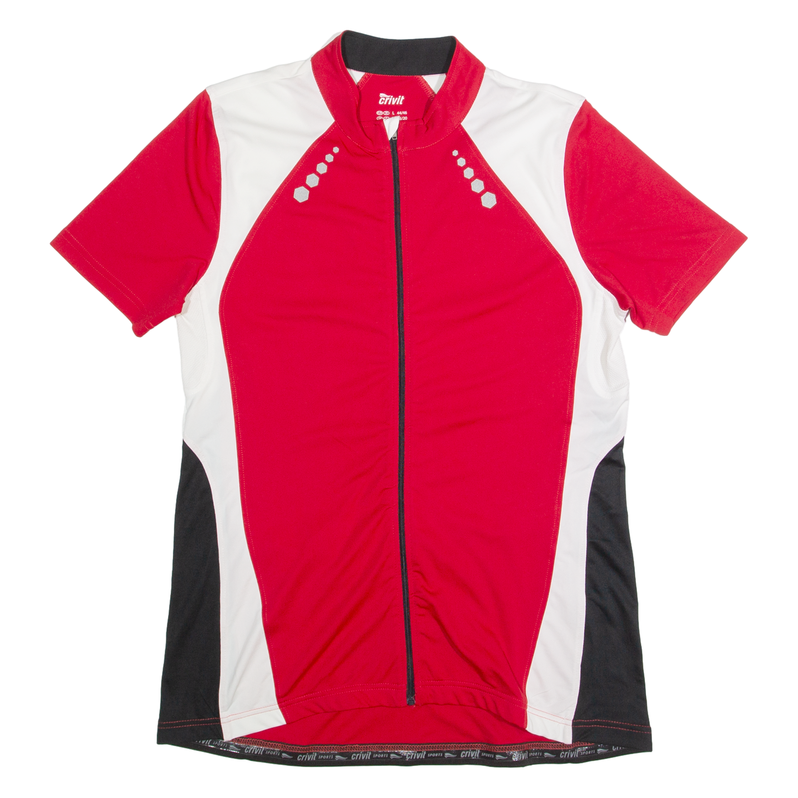 CRIVIT Cycling Zip Up Womens Jersey Red High Neck L Refurbished - N/A refurbished available on Cerqular