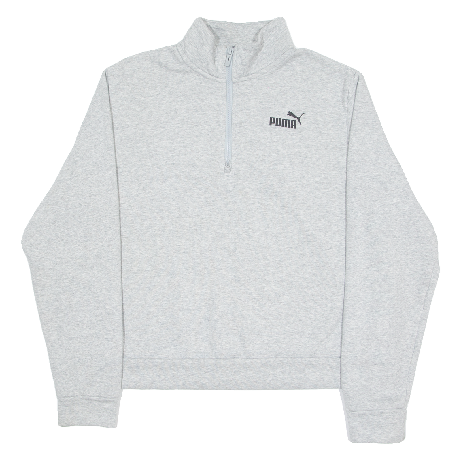 PUMA Womens Sweatshirt Grey 1/4 Zip XL Refurbished - N/A refurbished available on Cerqular