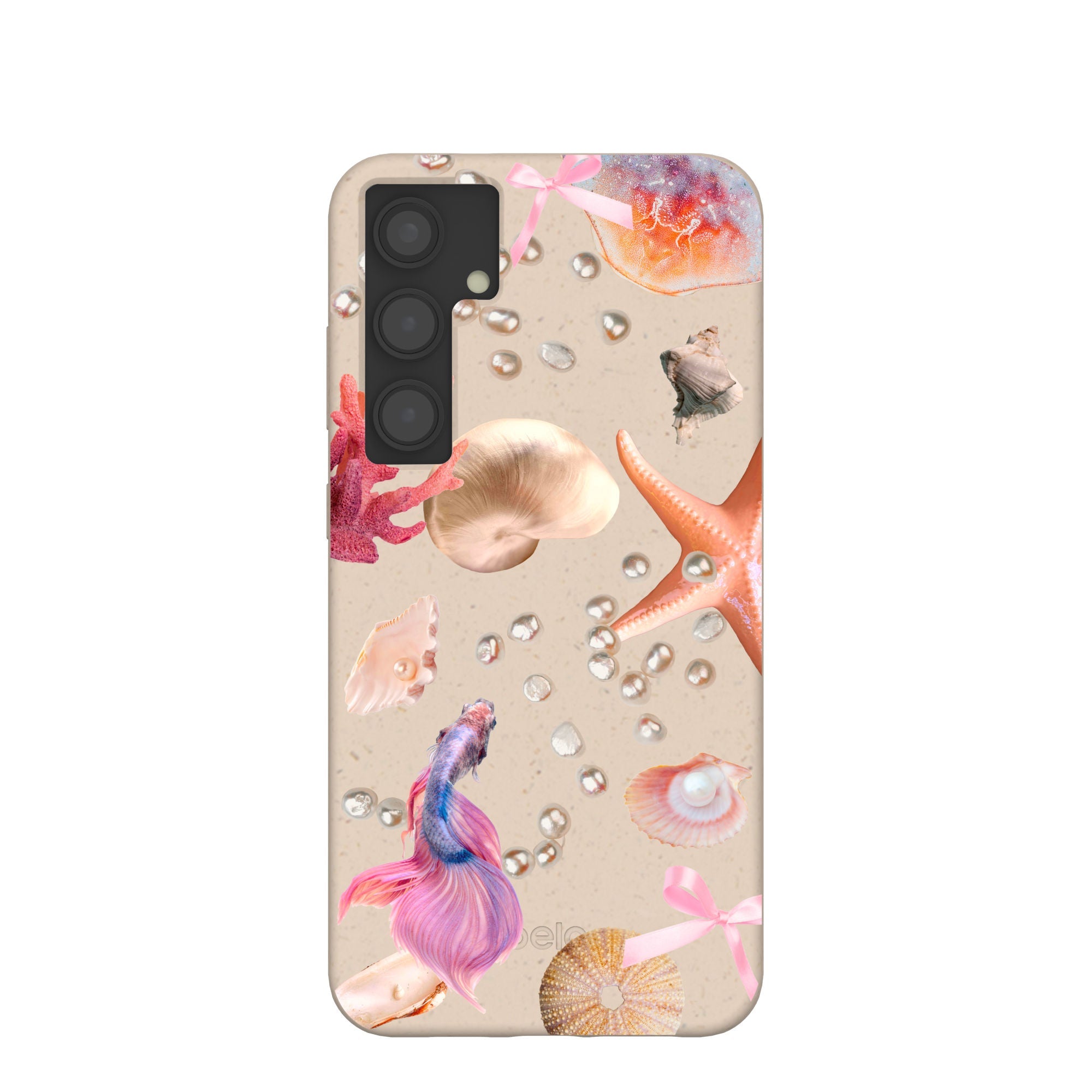 Seashell Aqua Dreams Samsung Galaxy S24+(Plus) Case Refurbished - Pela Case refurbished available on Cerqular