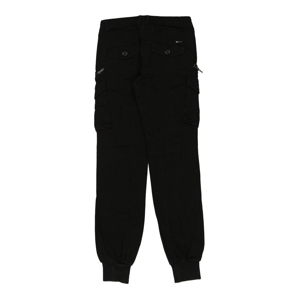 Blend Cargo Trousers - 29W UK 10 Black Cotton Refurbished - Thrifted (note: this is a term often used to describe second- refurbished available on Cerqular