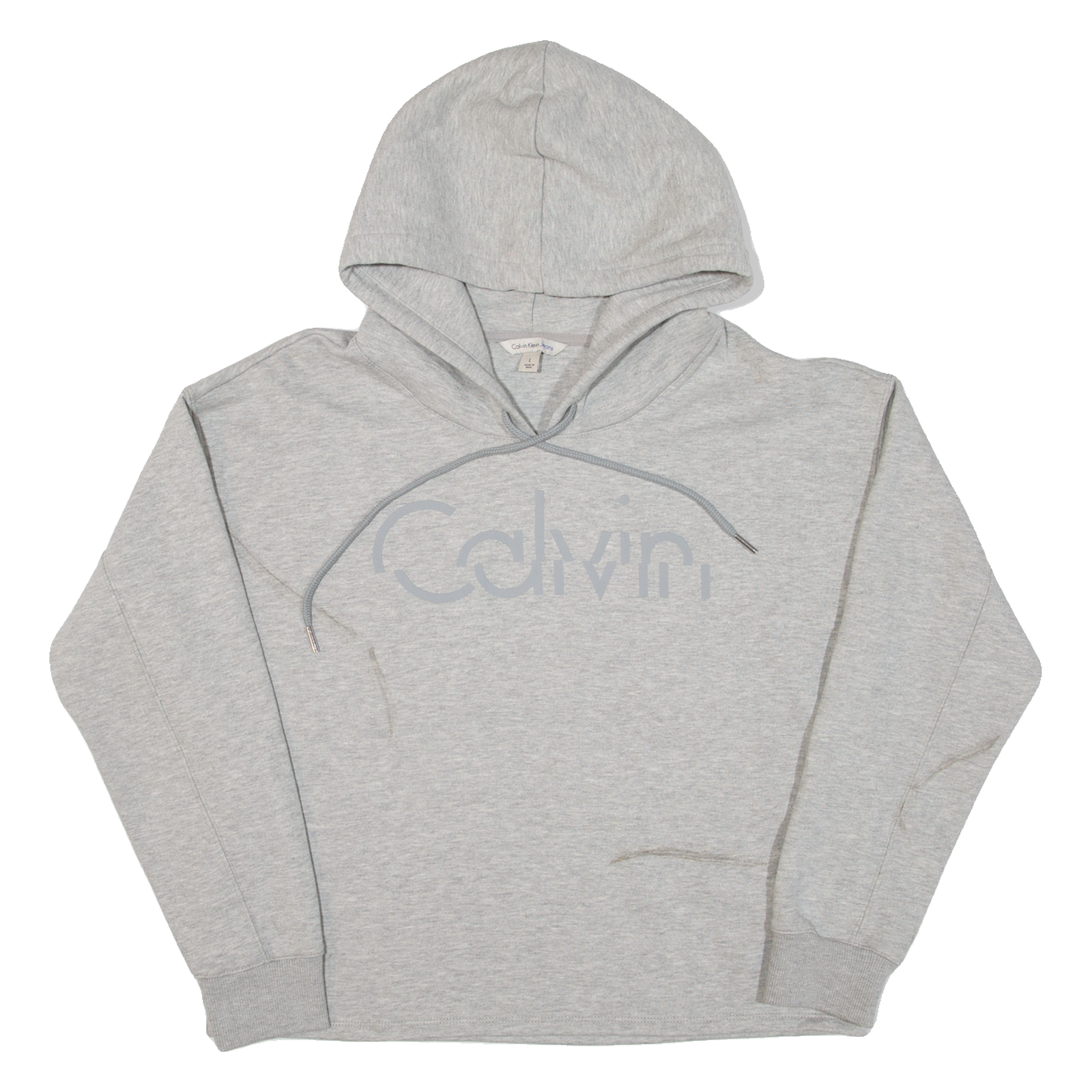 Buy CALVIN KLEIN JEANS Cropped Womens Grey Hoodie L Refurbished - $25.99 CALVIN KLEIN JEANS Cropped Womens Grey Hoodie L Refurbished - N/A refurbished available on Cerqular