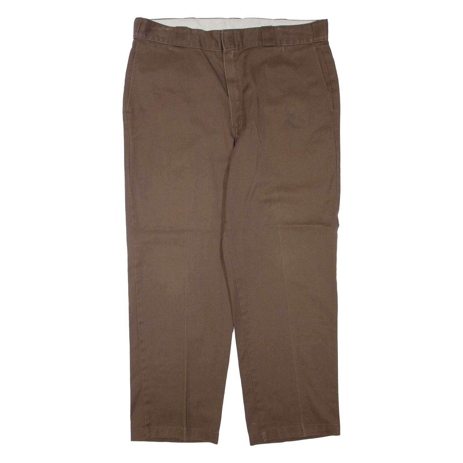 DICKIES Mens Trousers Brown Regular Tapered W38 L28 Refurbished - N/A refurbished available on Cerqular