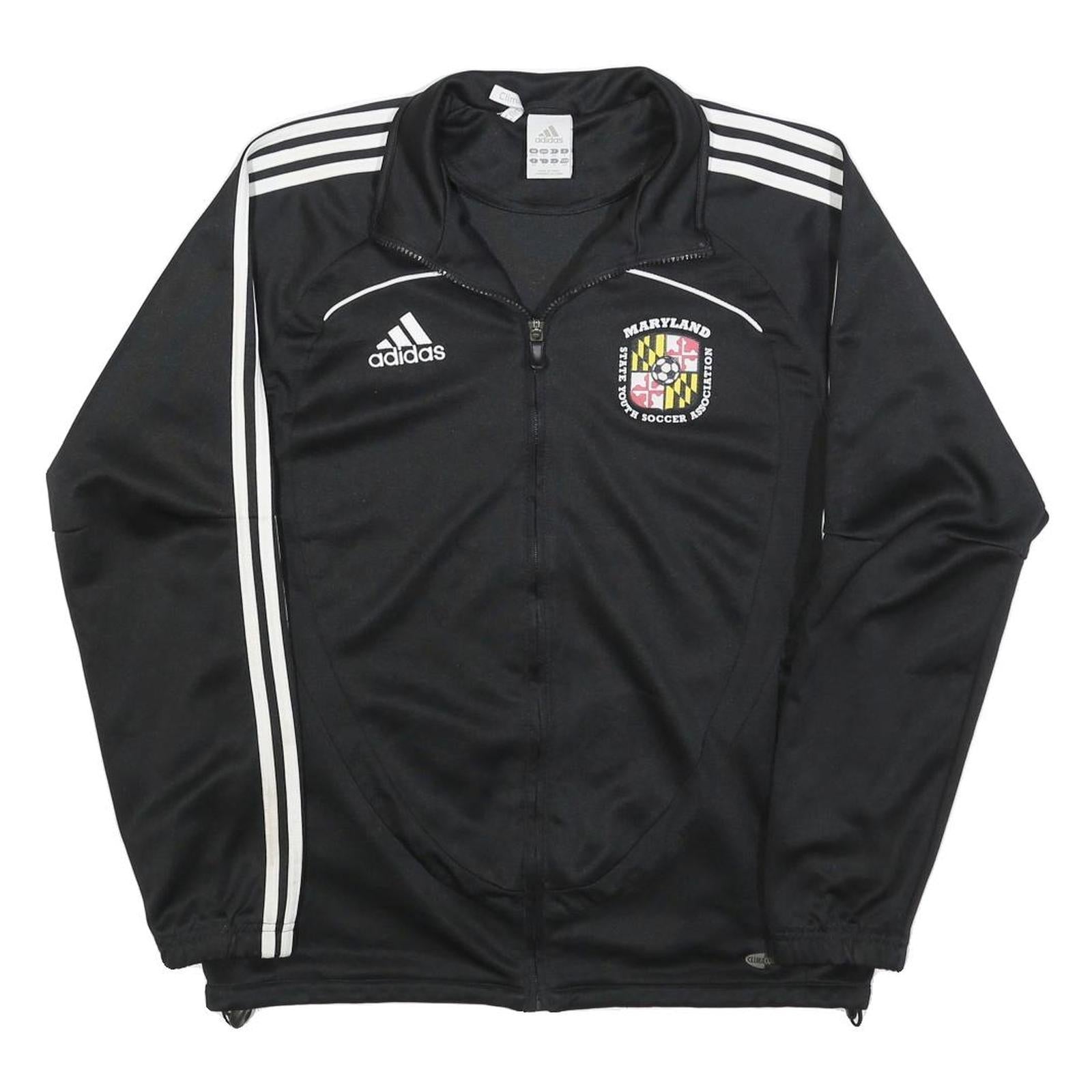 ADIDAS Mens Black Maryland State Youth Soccer Association Track Jacket S Refurbished - N/A refurbished available on Cerqular