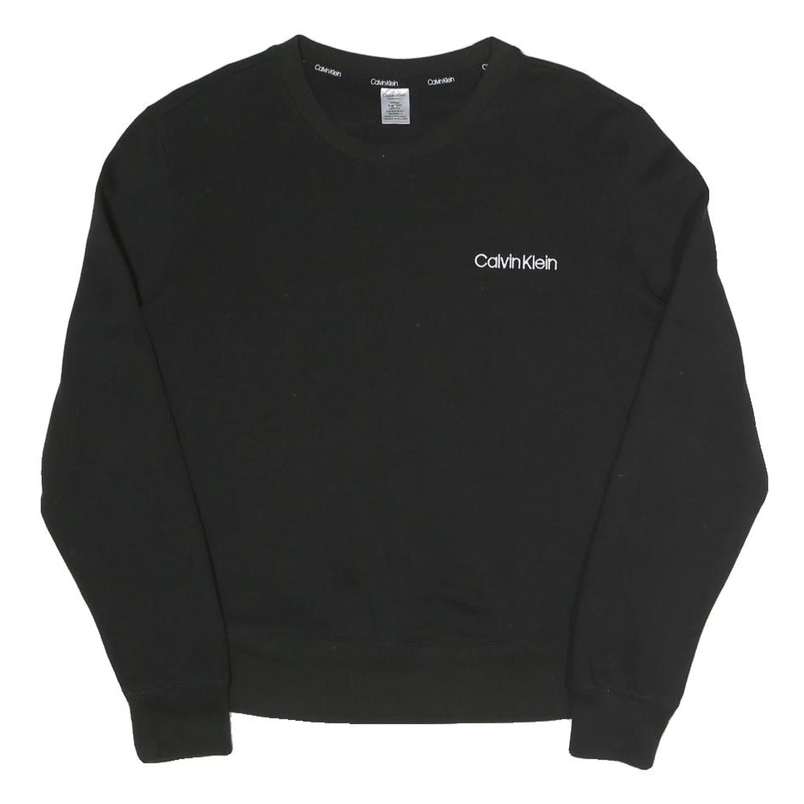Buy CALVIN KLEIN Womens Black Crew Neck Sweatshirt Pullover S Cotton Blend Jersey Refurbished - $41.59 CALVIN KLEIN Womens Black Crew Neck Sweatshirt Pullover S Cotton Blend Jersey Refurbished - N/A refurbished available on Cerqular