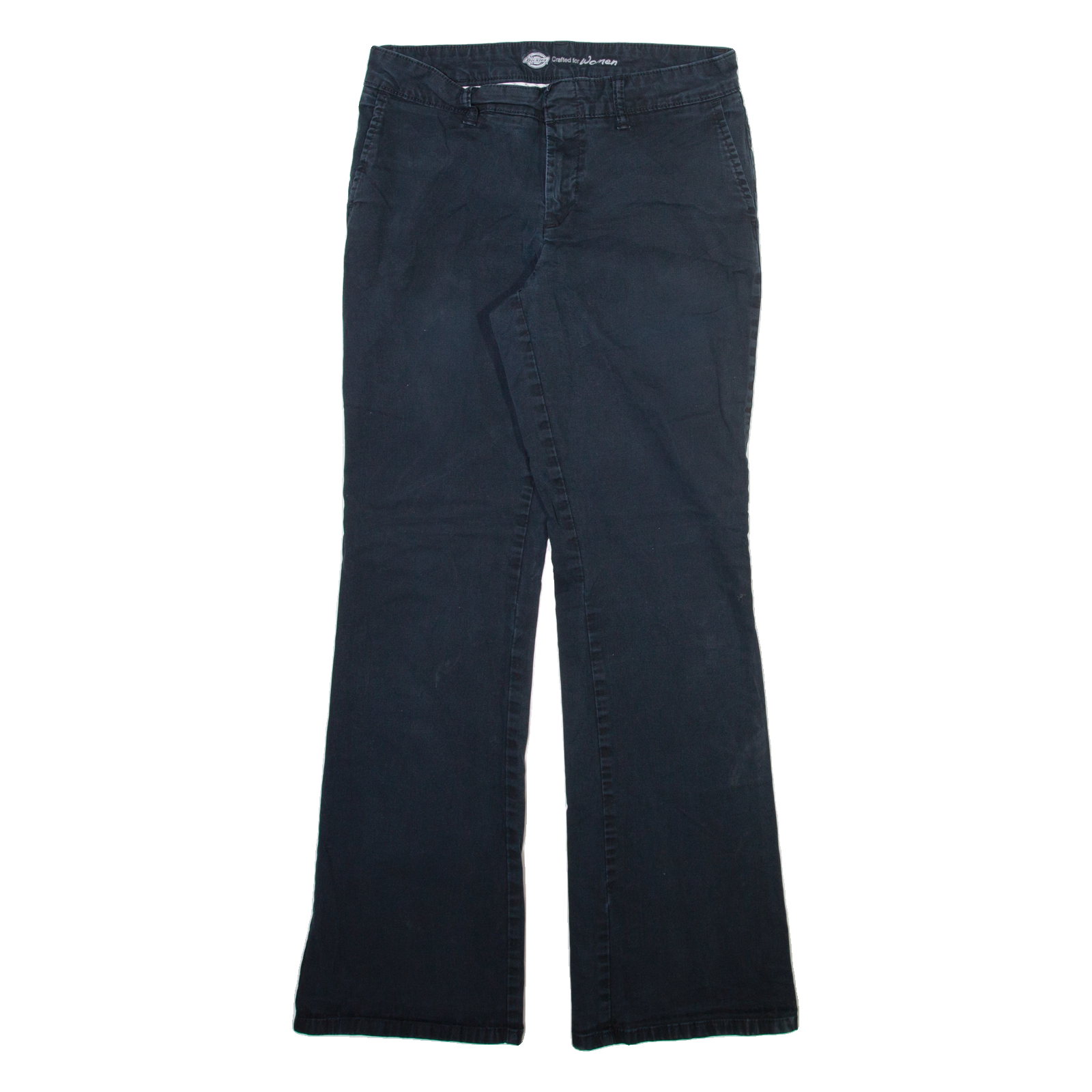DICKIES Womens Trousers Blue Slim Bootcut W30 L31 Refurbished - N/A refurbished available on Cerqular