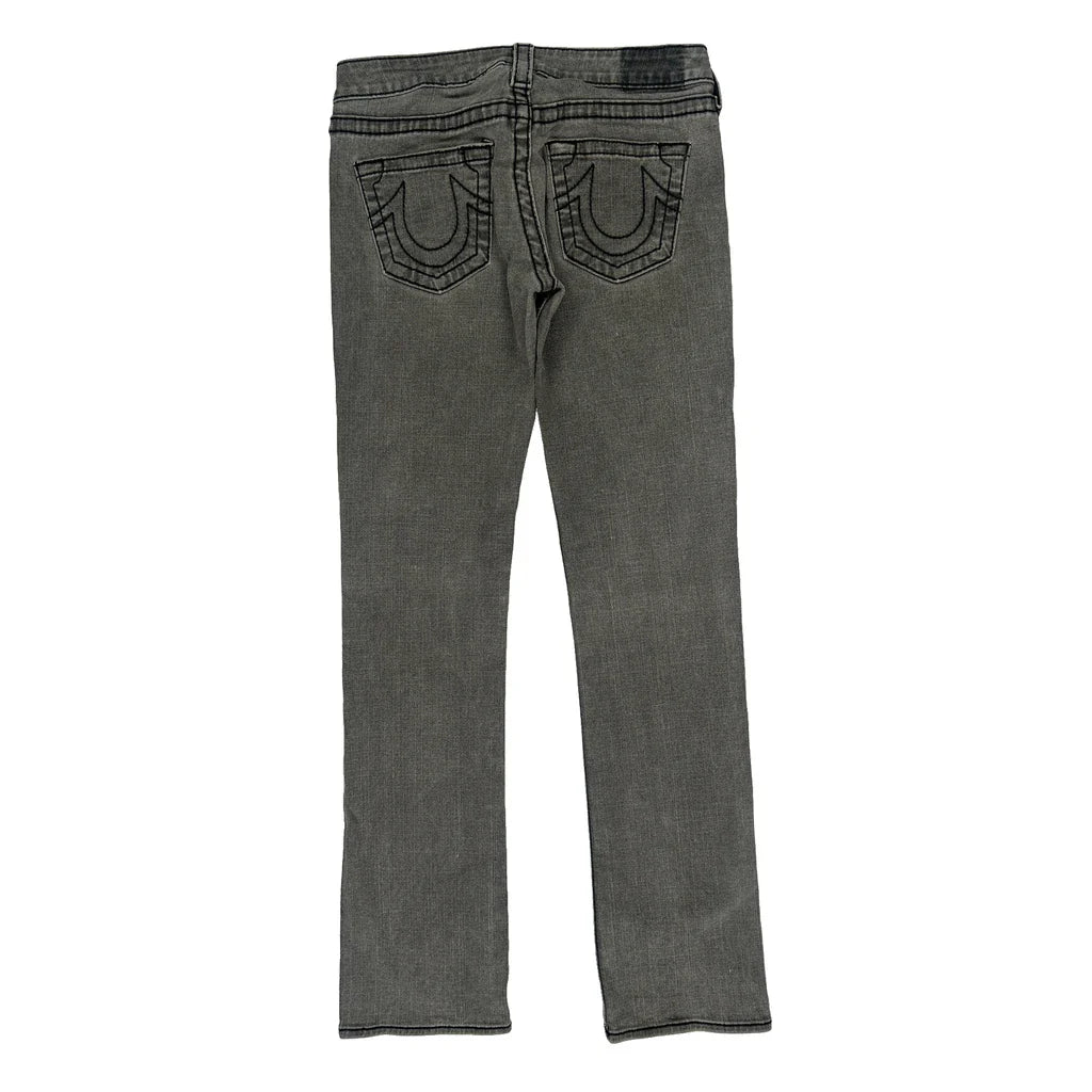 True Religion Skinny Jeans - 30W UK 8 Grey Cotton Refurbished - Thrifted (note: this is a term often used to describe second- refurbished available on Cerqular