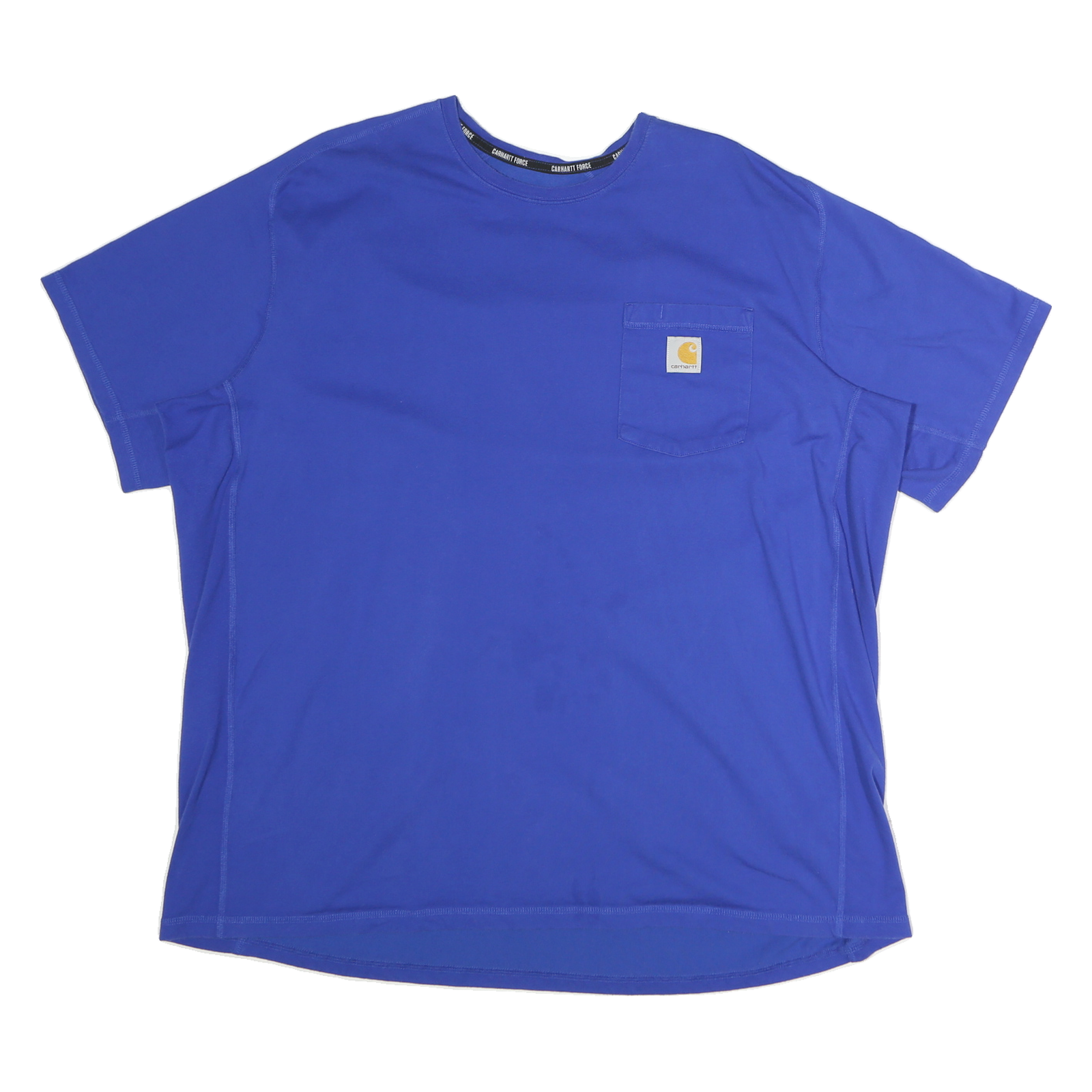 CARHARTT Mens Blue Graphic T-Shirt 2XL Short Sleeve Crew Neck Cotton Pocket Refurbished - N/A refurbished available on Cerqular