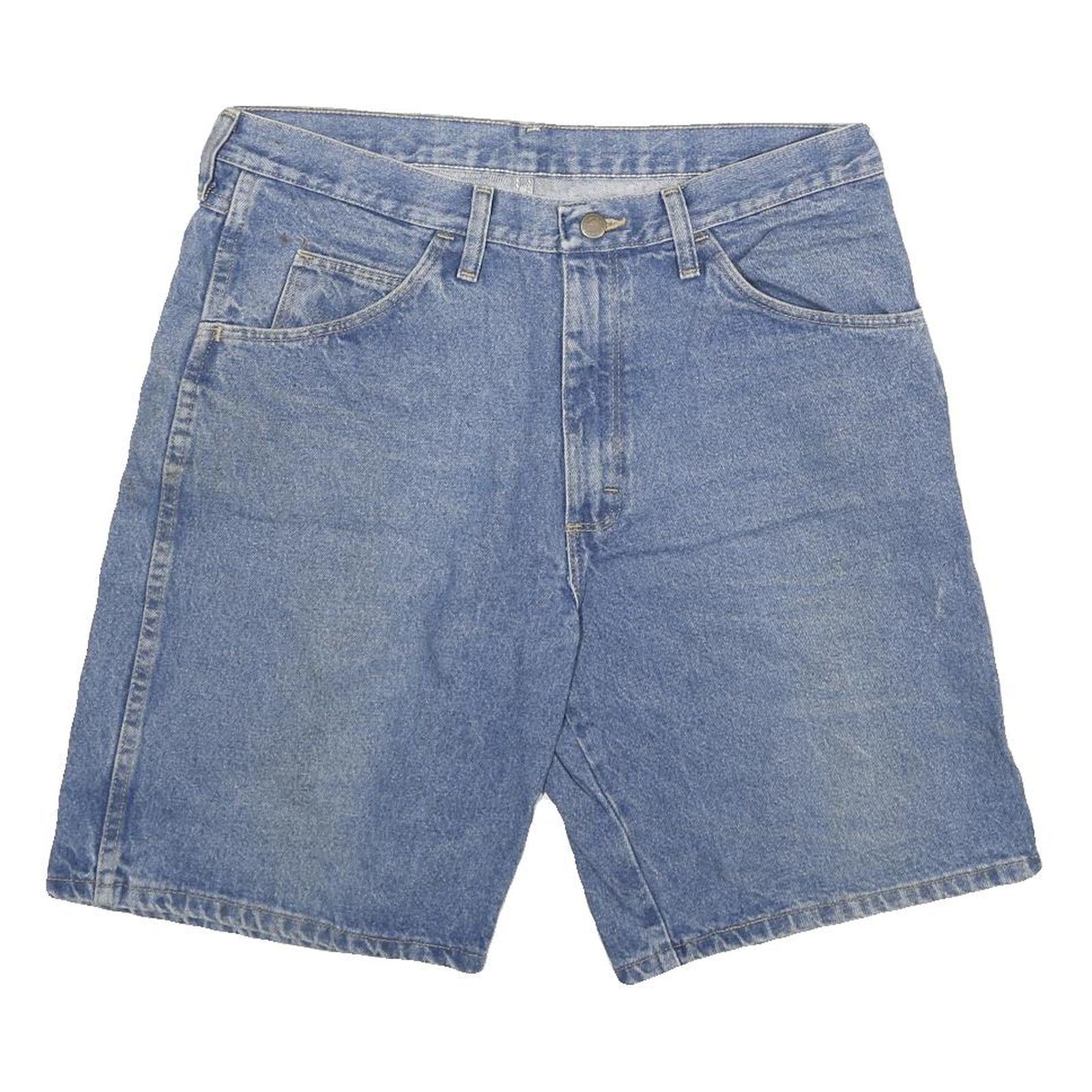 WRANGLER Mens Denim Blue Casual Shorts XL W32 Classic Fit Cotton Blend Refurbished - N/A refurbished available on Cerqular