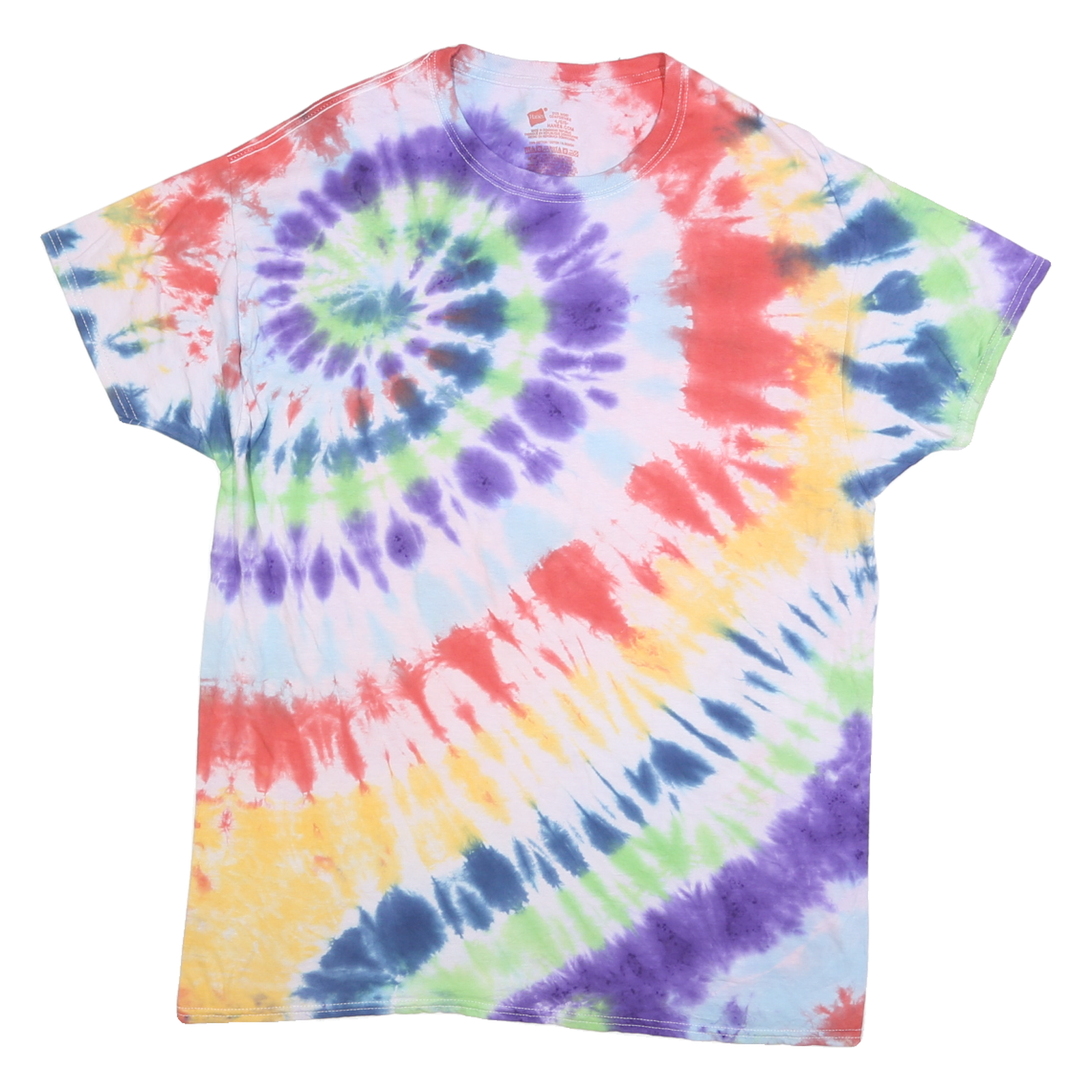 Buy HANES Mens Multicolour Tie Dye T-Shirt L Short Sleeve Crew Neck Funky Summer Refurbished - $14.29 HANES Mens Multicolour Tie Dye T-Shirt L Short Sleeve Crew Neck Funky Summer Refurbished - N/A refurbished available on Cerqular