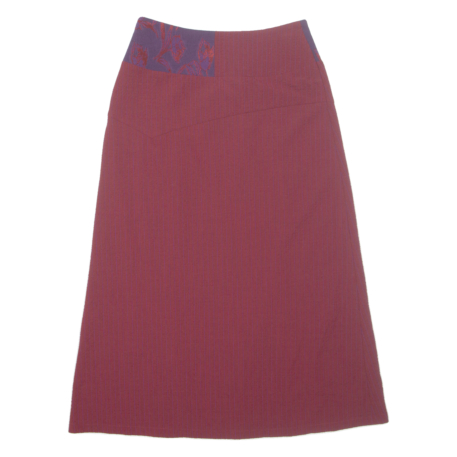 MADAME ZAZA OF MARSEILLE Womens A-Line Skirt Maroon Long UK 10 Refurbished - N/A refurbished available on Cerqular