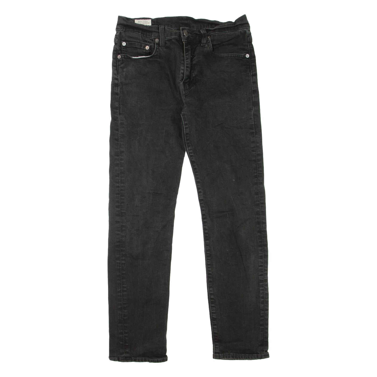 LEVI'S 502 Jeans BIG E Mens Black Regular Tapered W30 L28 Refurbished - N/A refurbished available on Cerqular