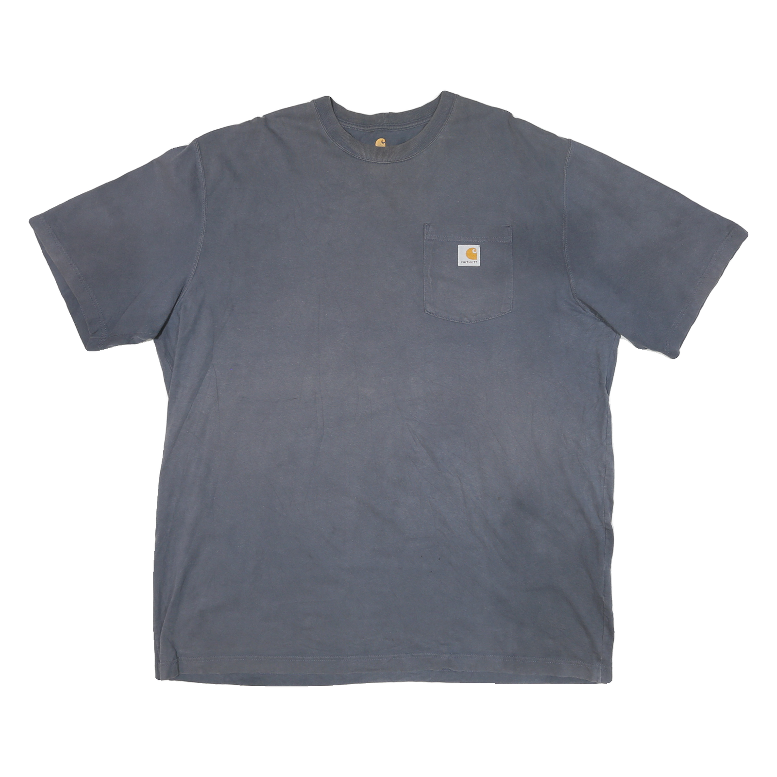 CARHARTT Mens Blue & Yellow Pocket T-Shirt XL Short Sleeve Crew Neck Workwear Refurbished - N/A refurbished available on Cerqular