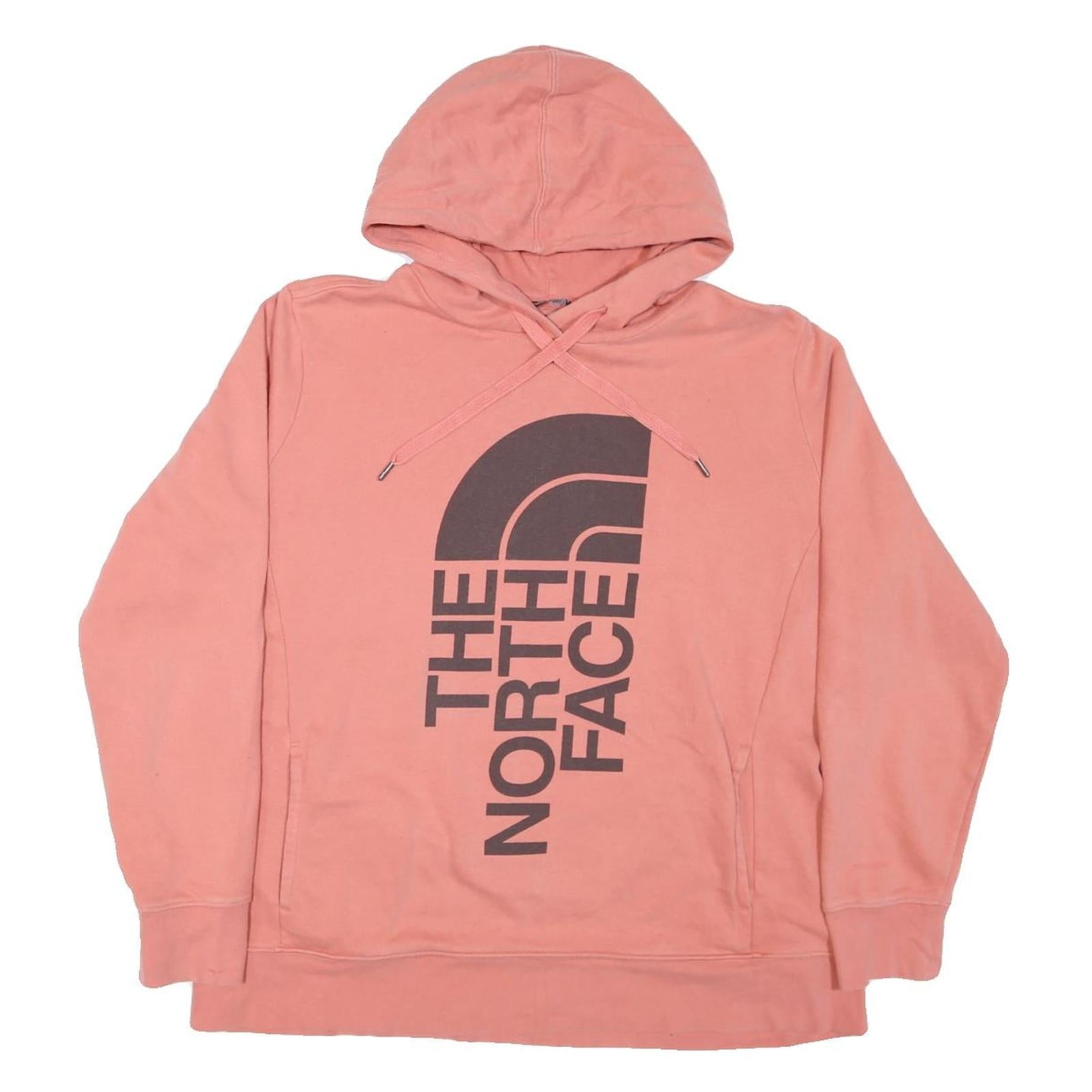 THE NORTH FACE Womens Pink Hoodie 2XL Cotton Blend Pullover Casual Refurbished - N/A refurbished available on Cerqular