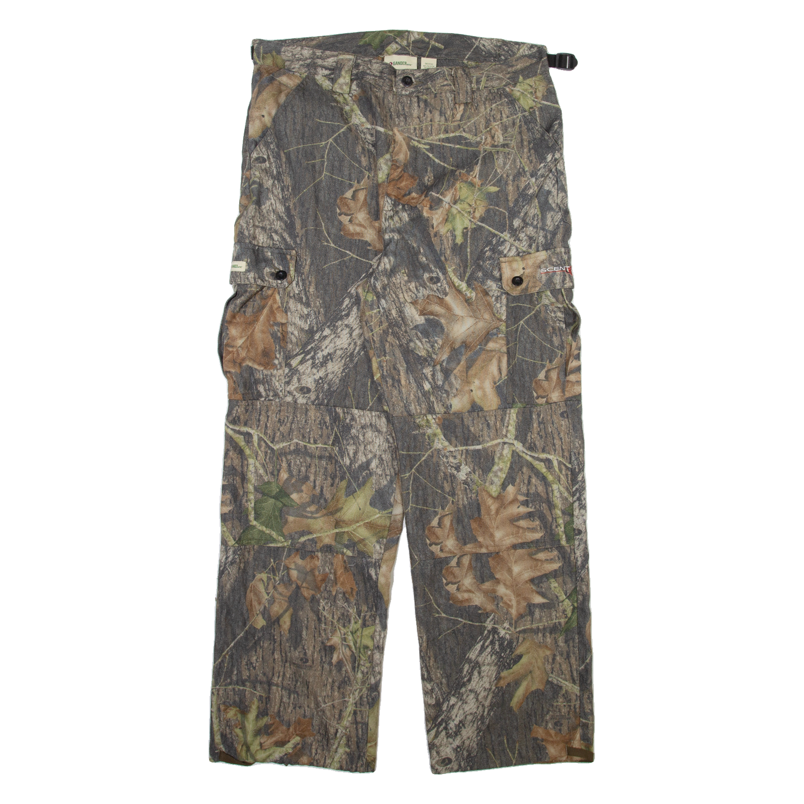 GANDER Forest Camo Cargo Mens Trousers Green Relaxed Straight W36 L32 Refurbished - N/A refurbished available on Cerqular