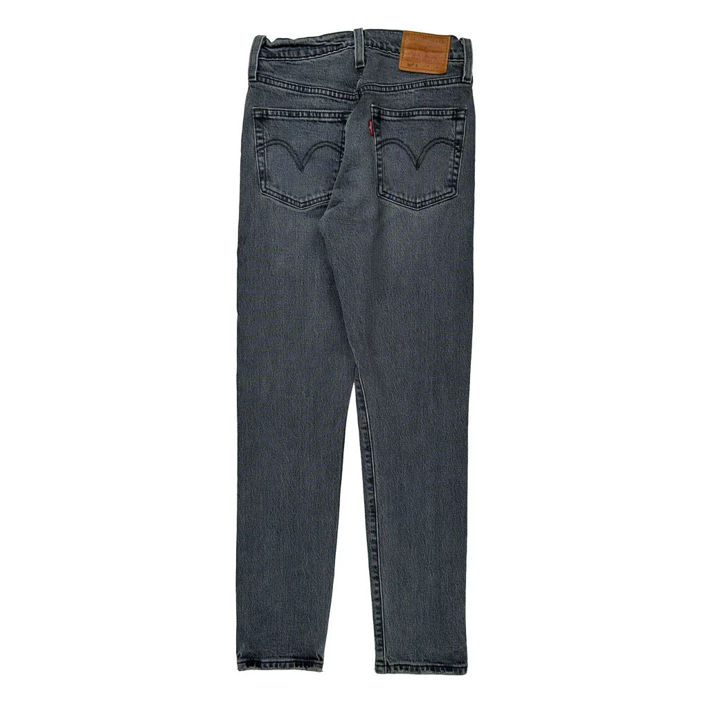 Levis Jeans - 24W UK 4 Grey Cotton Refurbished - Thrifted (note: this is a term often used to describe second- refurbished available on Cerqular