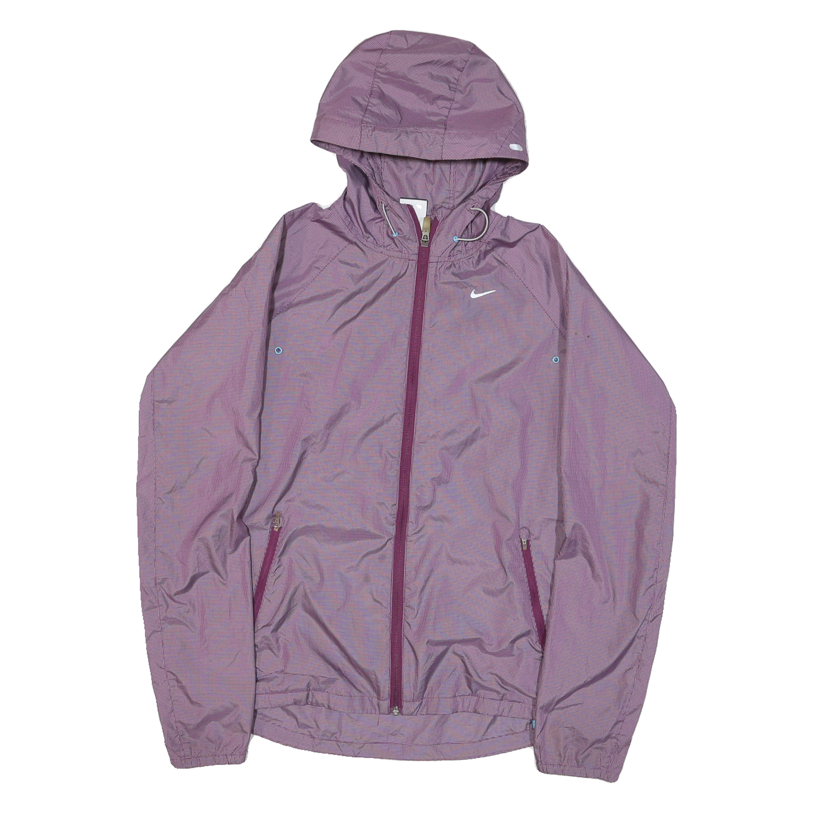 NIKE Womens Purple Jacket S Polyester Blend Lightweight Hooded Zip Sportswear Refurbished - N/A refurbished available on Cerqular