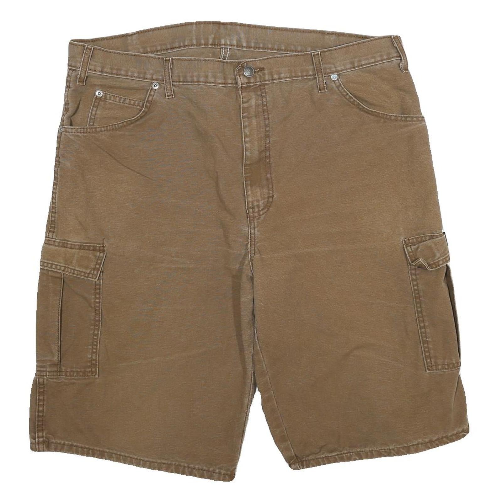 DICKIES Mens Shorts Brown Cargo Cotton Blend 3XL W38 Workwear Relaxed Fit Refurbished - N/A refurbished available on Cerqular