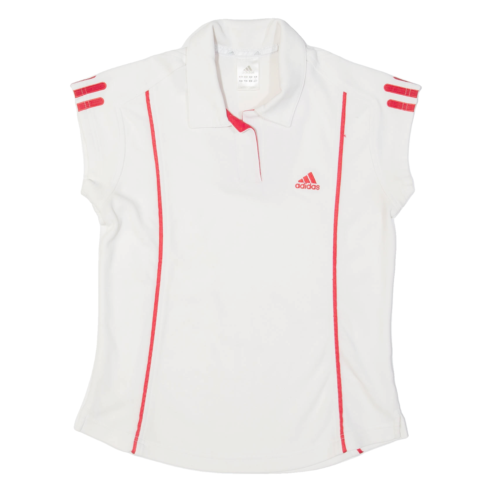 ADIDAS Womens Polo Shirt White Sleeveless UK 10 Refurbished - N/A refurbished available on Cerqular