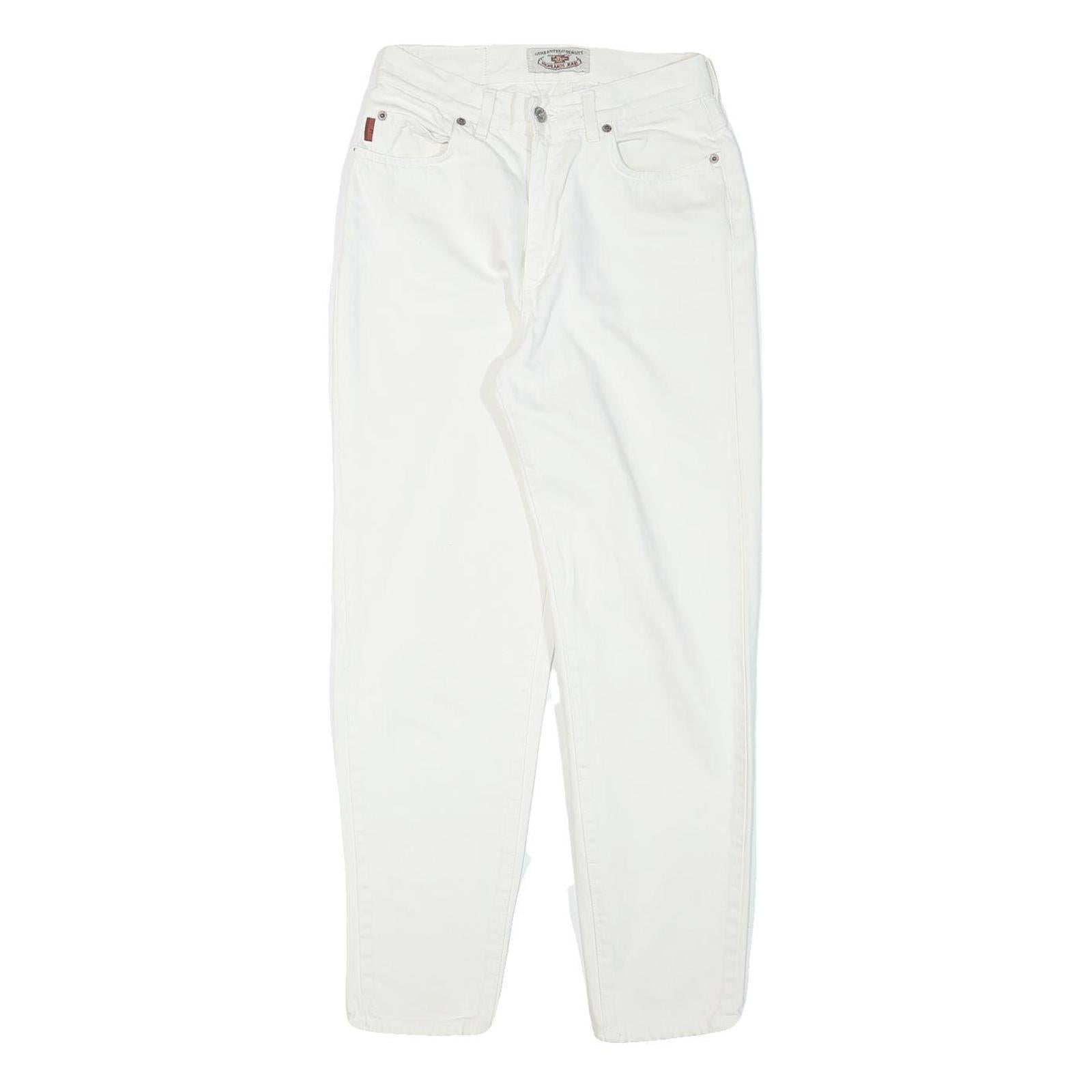 HIGHLANDS Womens Jeans White Relaxed Straight Denim W26 L29 Classic Fit Zip Refurbished - N/A refurbished available on Cerqular