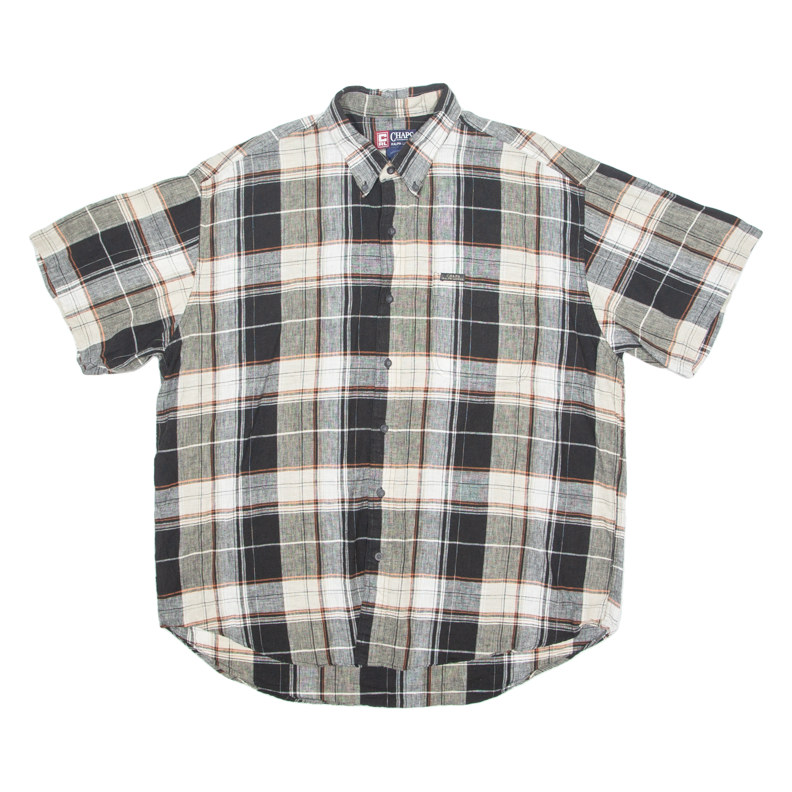 CHAPS RALPH LAUREN Mens Shirt Black Check XL Refurbished - N/A refurbished available on Cerqular