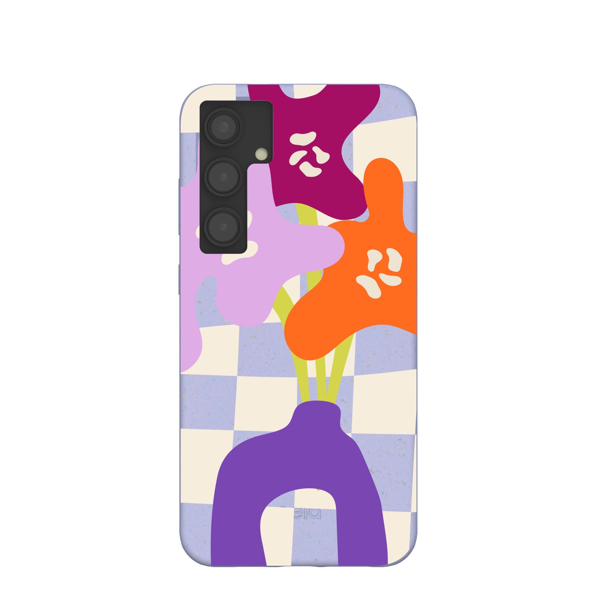 Lavender Bright Blooms Samsung Galaxy S24+(Plus) Case Refurbished - Pela Case refurbished available on Cerqular