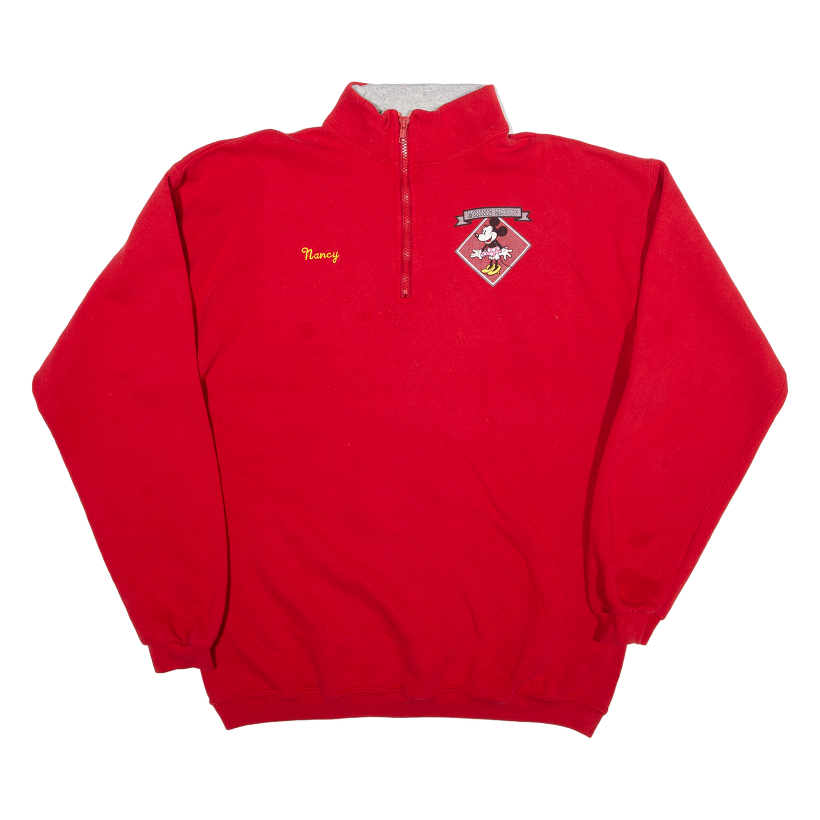 Buy DISNEY Nancy Name Print Womens Sweatshirt Red 1/4 Zip ONE SIZE Refurbished - $28.59 DISNEY Nancy Name Print Womens Sweatshirt Red 1/4 Zip ONE SIZE Refurbished - N/A refurbished available on Cerqular