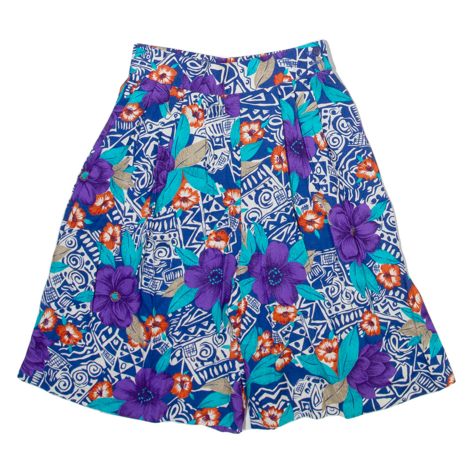 BOBBIE BROOKS Womens Casual Shorts Blue Relaxed Floral S W24 Refurbished - N/A refurbished available on Cerqular