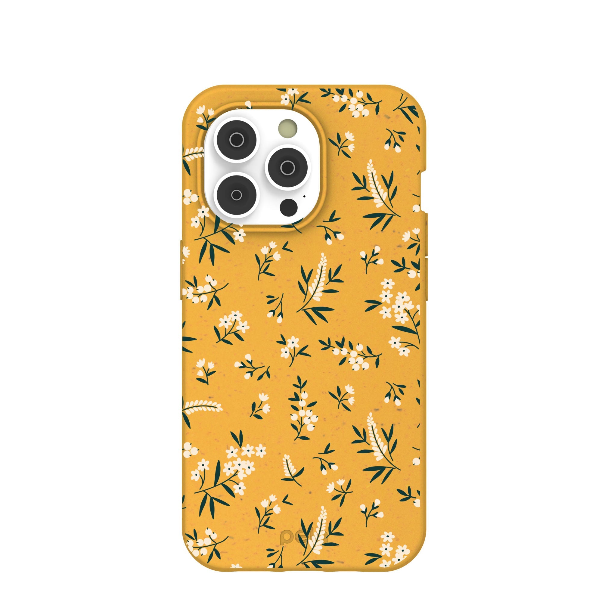 Honey White Posies iPhone 14 Pro Case Refurbished - Pela Case refurbished available on Cerqular