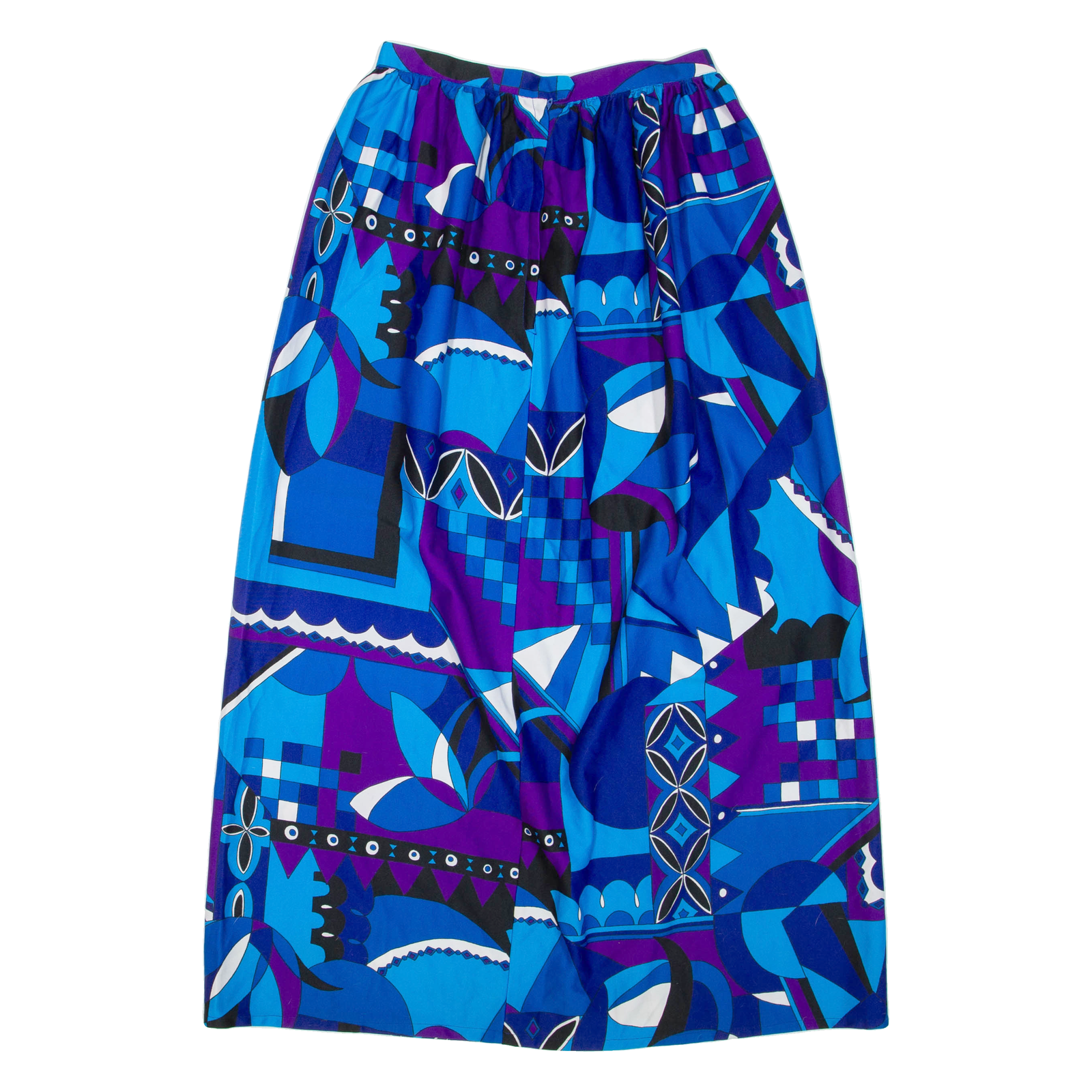 Womens Straight Skirt Blue Midi Crazy Pattern S Refurbished - N/A refurbished available on Cerqular