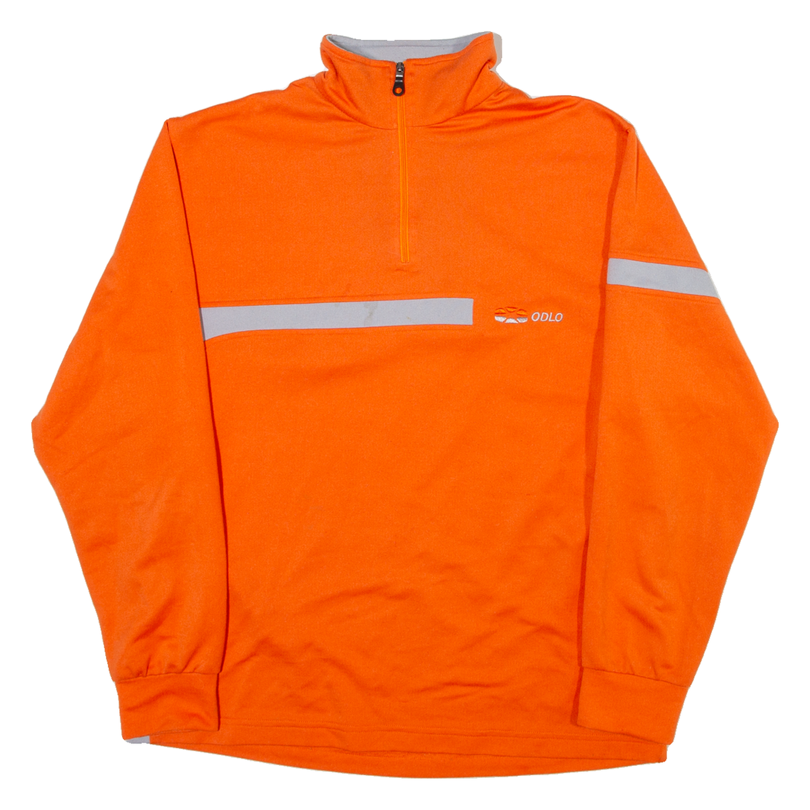 ODLO Mens Sweatshirt Orange 1/4 Zip S Refurbished - N/A refurbished available on Cerqular