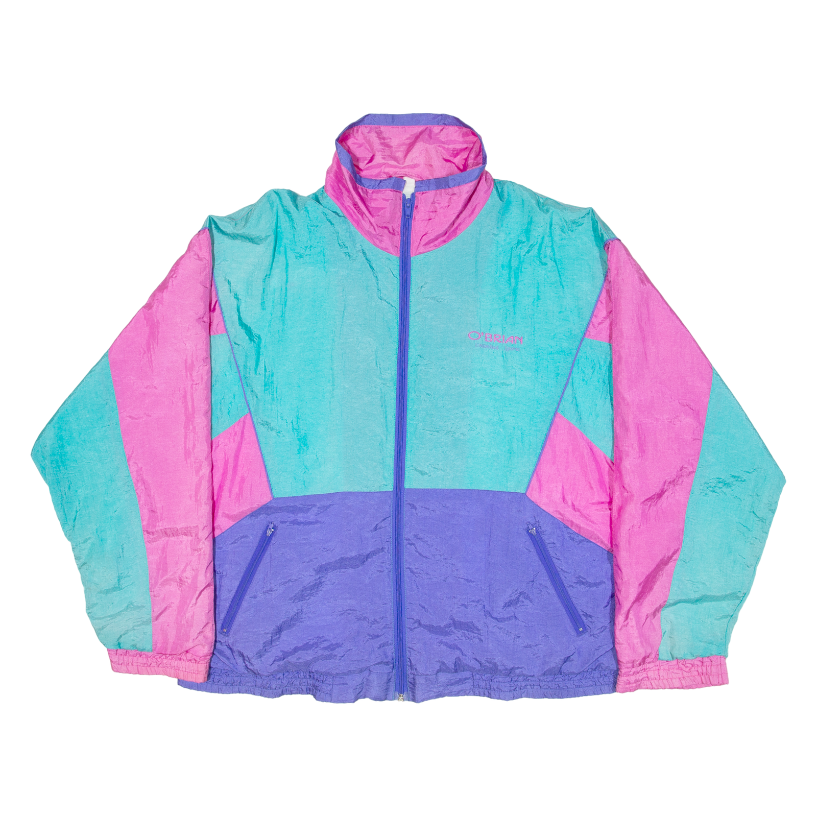 O'BRIAN Womens Shell Jacket Blue Colourblock 2XL Refurbished - N/A refurbished available on Cerqular