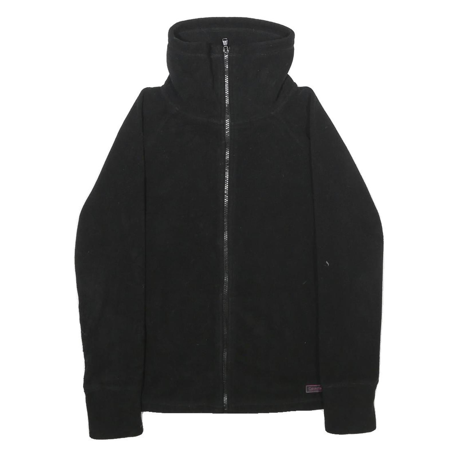 CALVIN KLEIN PERFORMANCE Womens Black Zip Jacket XS Polyester Plain Lightweight Refurbished - N/A refurbished available on Cerqular