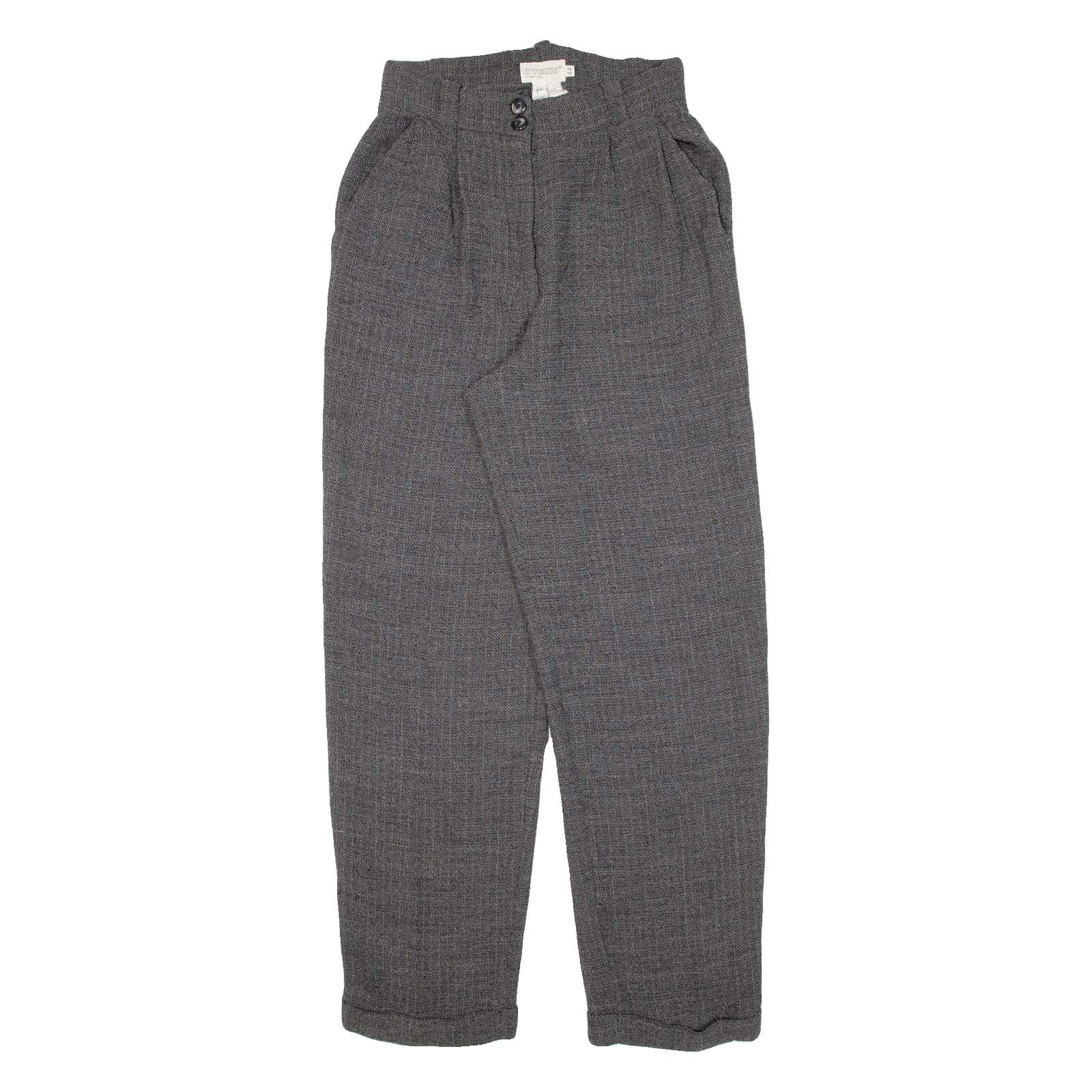ERRENNO Womens Knit Trousers Grey Regular Tapered Wool W26 L29 Refurbished - N/A refurbished available on Cerqular