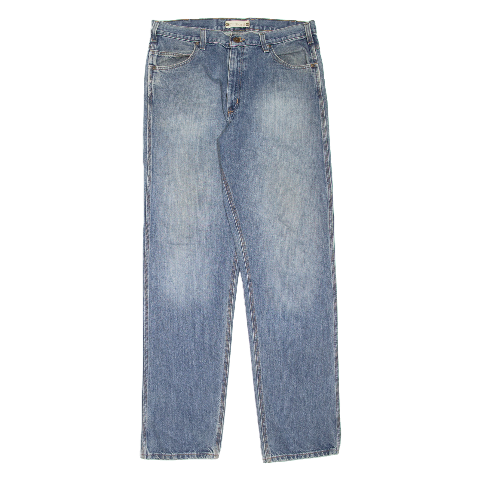 CARHARTT Workwear Mens Jeans Blue Relaxed Tapered Stone Wash W36 L36 Refurbished - N/A refurbished available on Cerqular