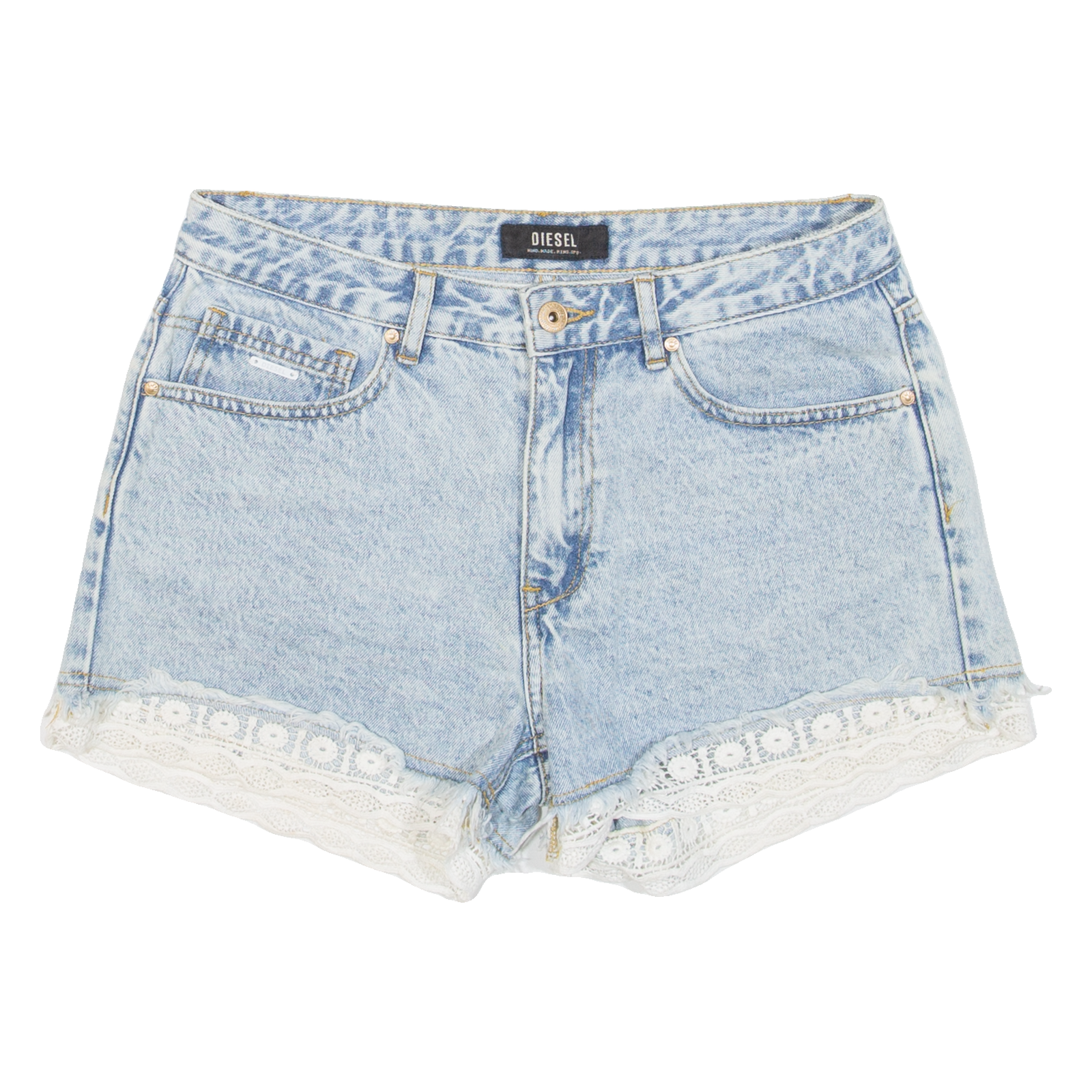 DIESEL Womens Jorts Shorts Blue M W30 Refurbished - N/A refurbished available on Cerqular