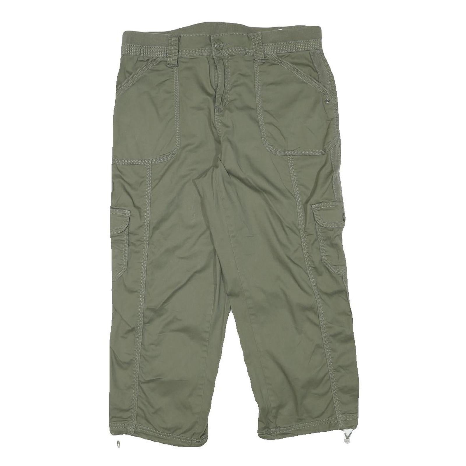 STYLE AND CO Womens Shorts Green Casual Cargo L W31 Utility Pockets Refurbished - N/A refurbished available on Cerqular