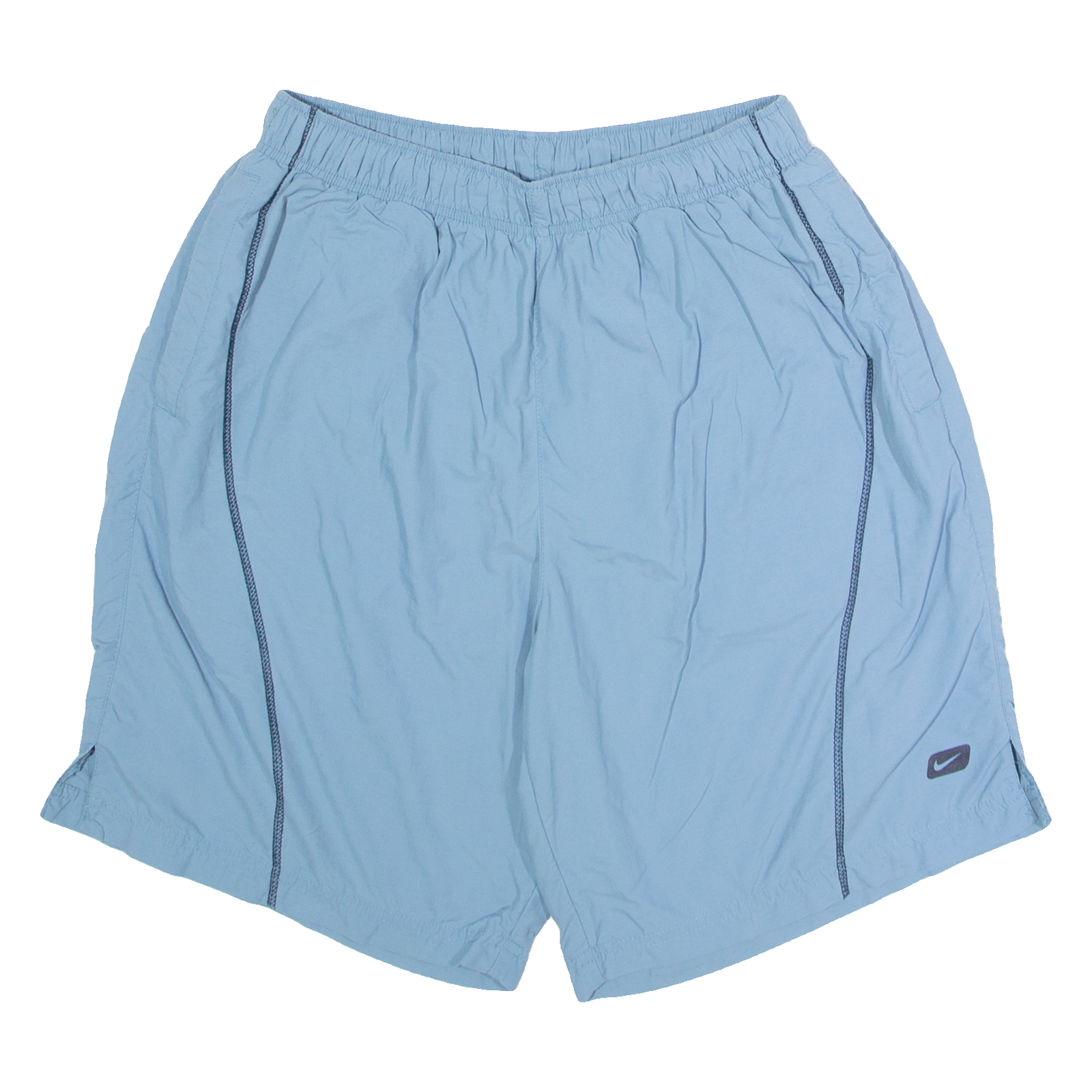NIKE Mesh Lined Mens Swimming Shorts Blue L W26 Refurbished - N/A refurbished available on Cerqular