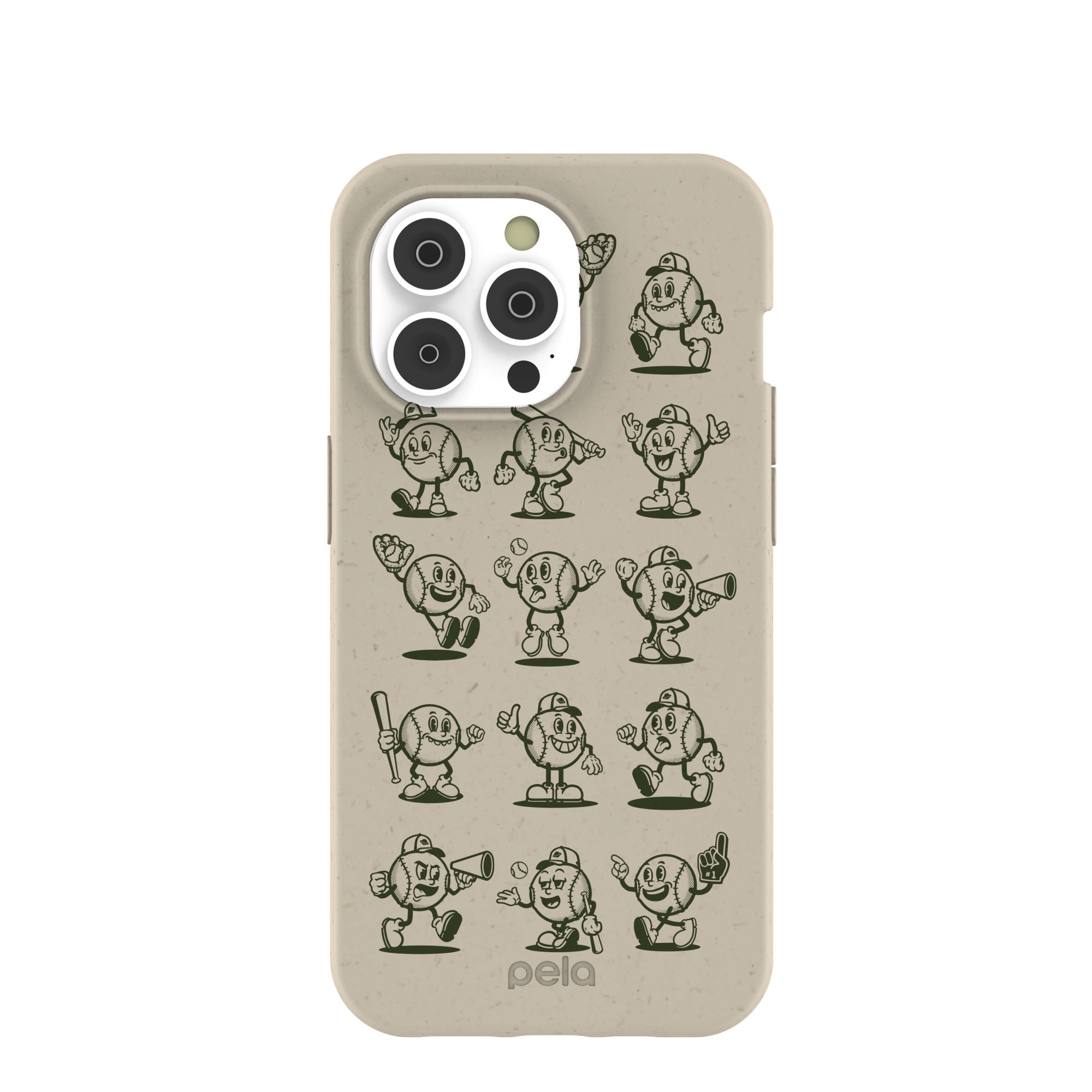 London Fog Lets Play Ball iPhone 14 Pro Case Refurbished - Pela Case refurbished available on Cerqular