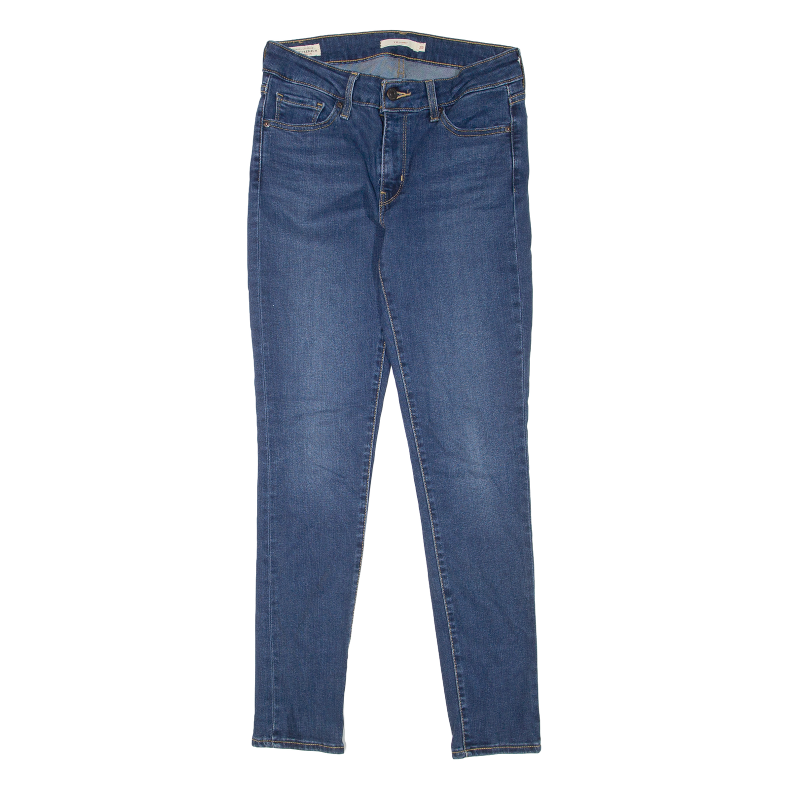 LEVI'S 711 BIG E Womens Jeans Blue Slim Skinny W26 L28 Refurbished - N/A refurbished available on Cerqular