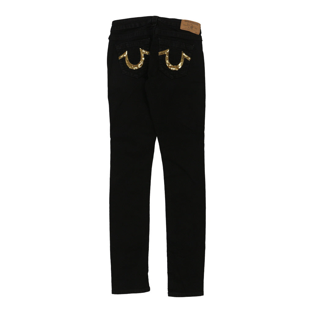 Buy True Religion Skinny Jeans - 27W UK 4 Black Cotton Refurbished - $24.11 True Religion Skinny Jeans - 27W UK 4 Black Cotton Refurbished - Thrifted (note: this is a term often used to describe second- refurbished available on Cerqular