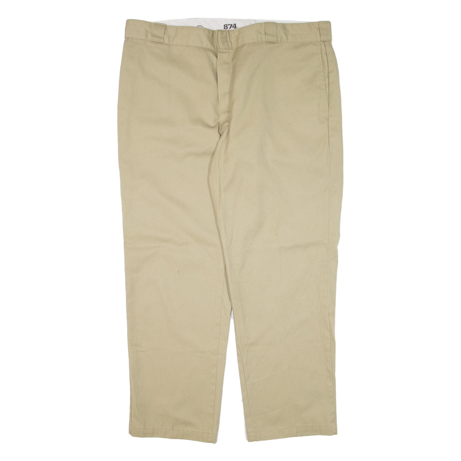 DICKIES 874 Workwear Mens Trousers Beige Regular Straight W42 L30 Refurbished - N/A refurbished available on Cerqular