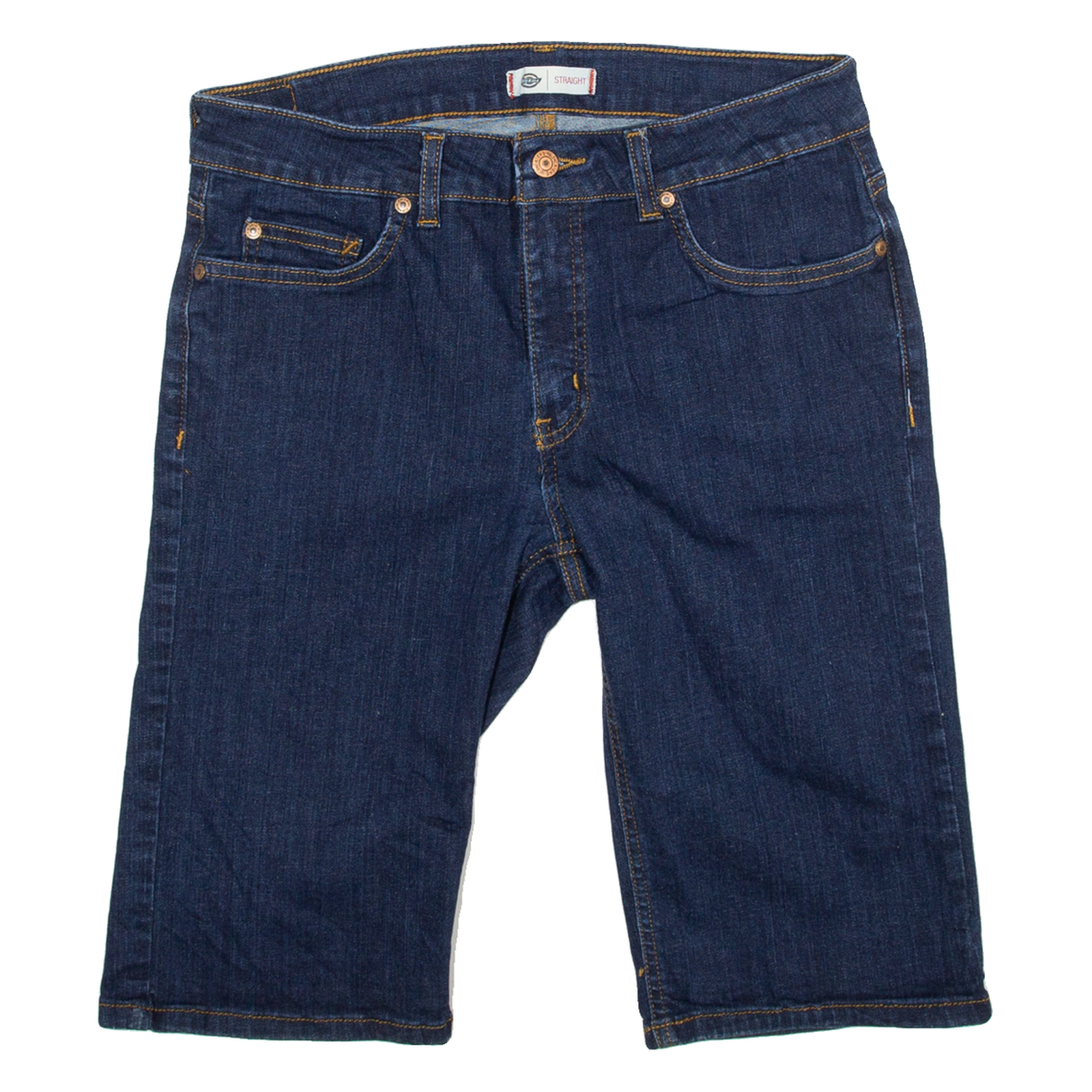DICKIES Straight Womens Jorts Shorts Blue M W30 Refurbished - N/A refurbished available on Cerqular