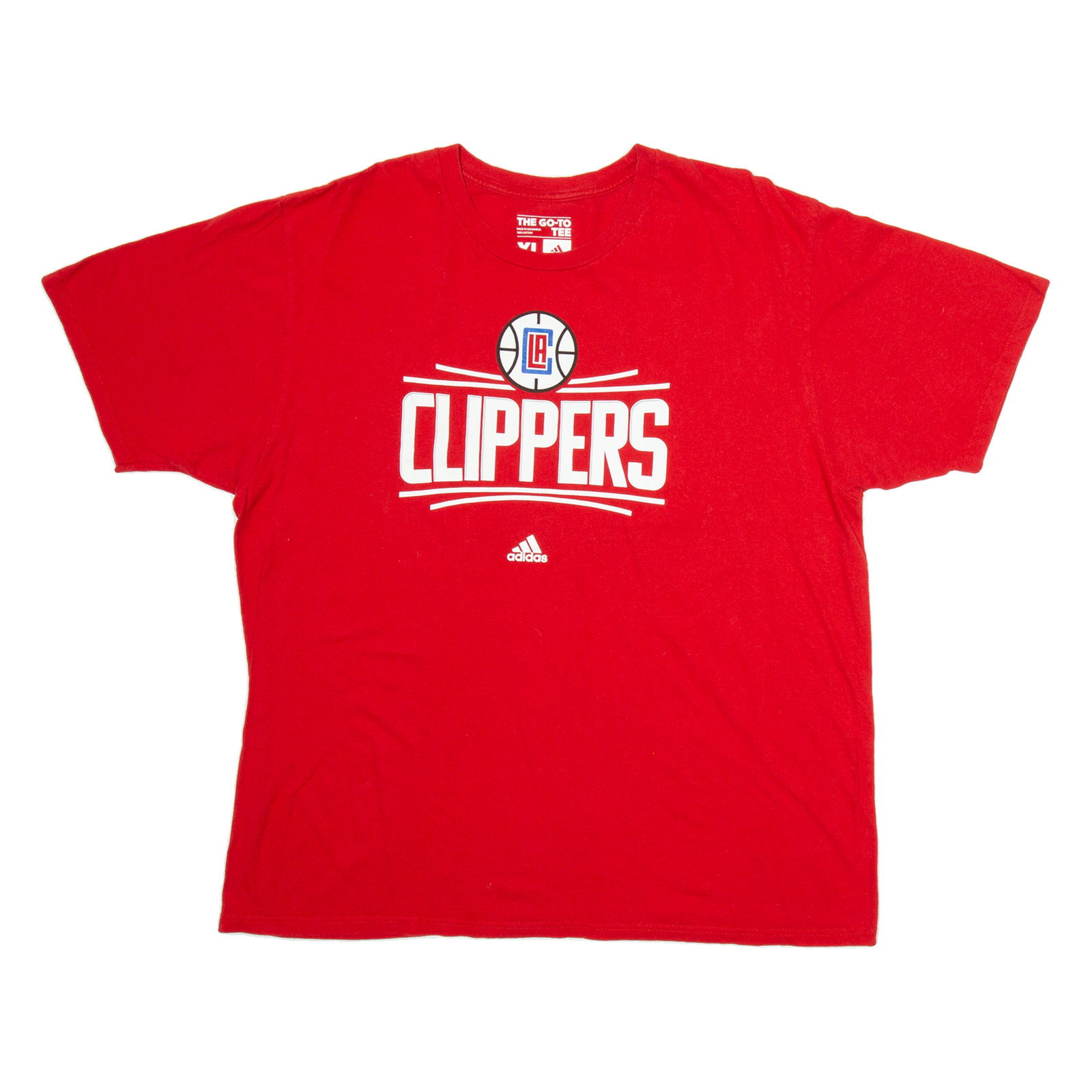 ADIDAS Clippers Mens T-Shirt Red USA XL Refurbished - N/A refurbished available on Cerqular