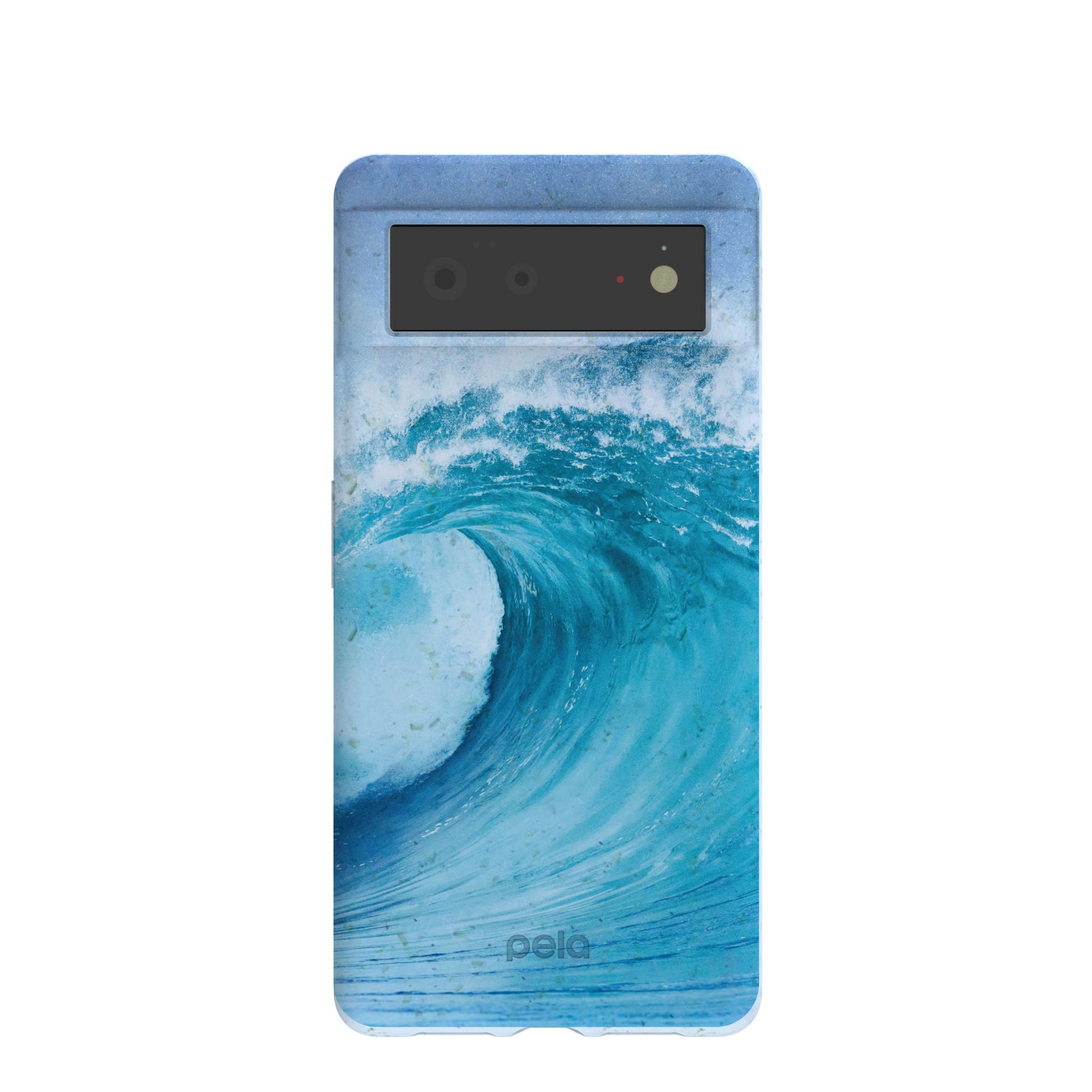 Buy Powder Blue Big Wave Google Pixel 6 Case Refurbished - $65.00 Powder Blue Big Wave Google Pixel 6 Case Refurbished - Pela Case refurbished available on Cerqular