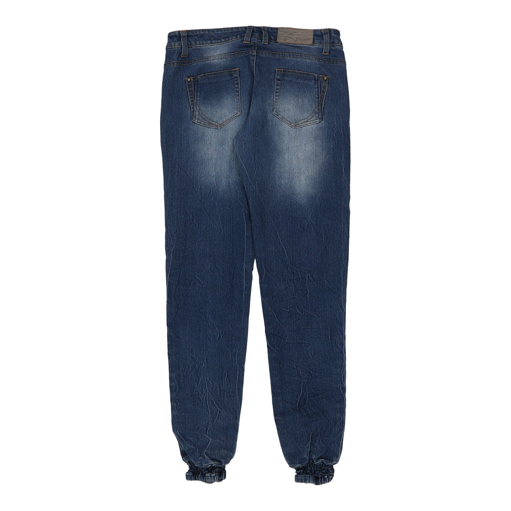 Calliope Skinny Fit Jeans - Large Blue Cotton Refurbished - Thrifted (note: this is a term often used to describe second- refurbished available on Cerqular
