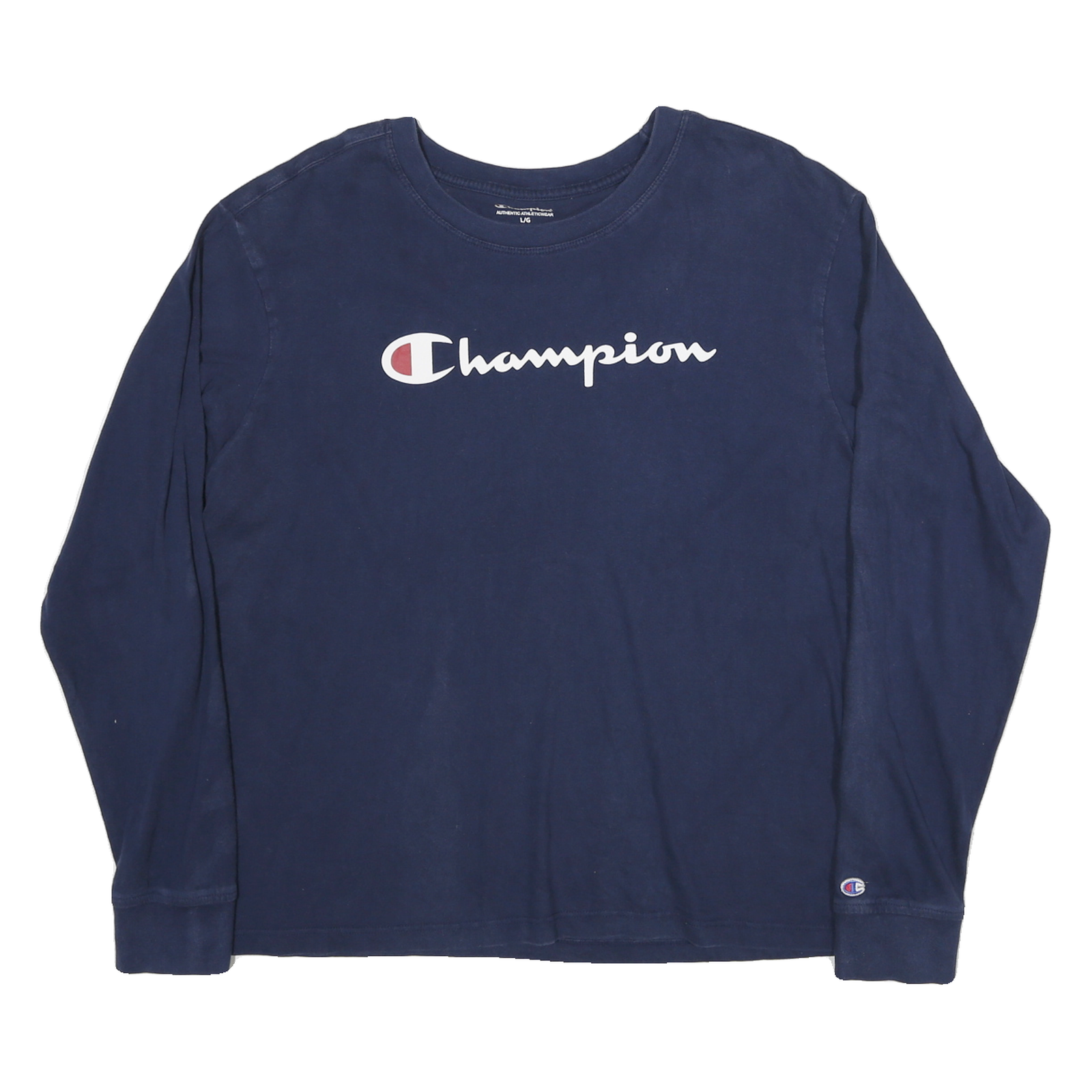 Buy CHAMPION Womens Navy Blue Long Sleeve Crew Neck Cotton Blend T-Shirt L Refurbished - $16.89 CHAMPION Womens Navy Blue Long Sleeve Crew Neck Cotton Blend T-Shirt L Refurbished - N/A refurbished available on Cerqular