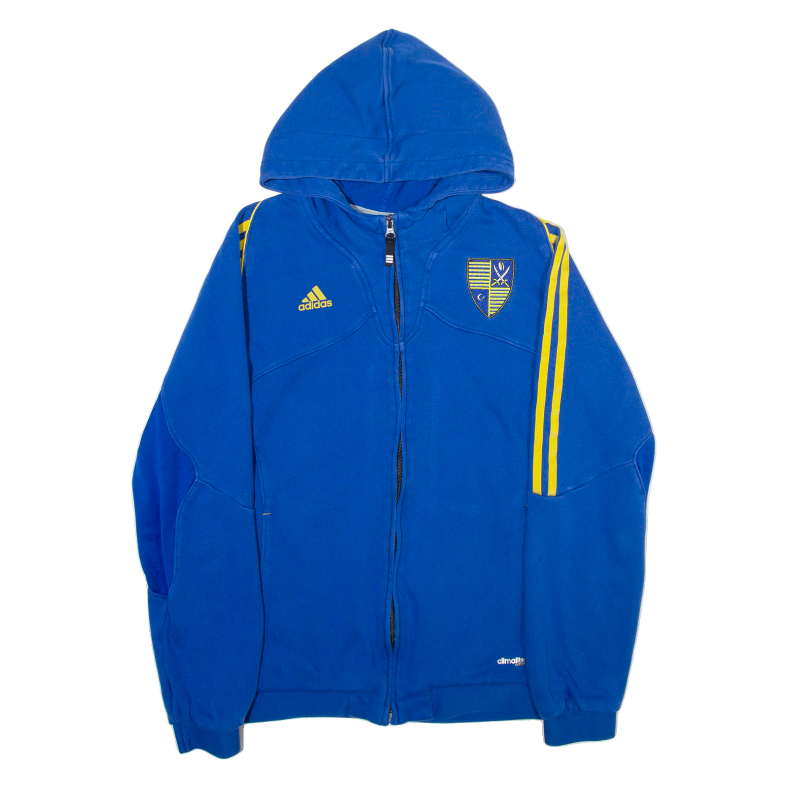 ADIDAS Cheltenham Saracens Rugby Club Mens Blue Hoodie Full Zip M Refurbished - N/A refurbished available on Cerqular